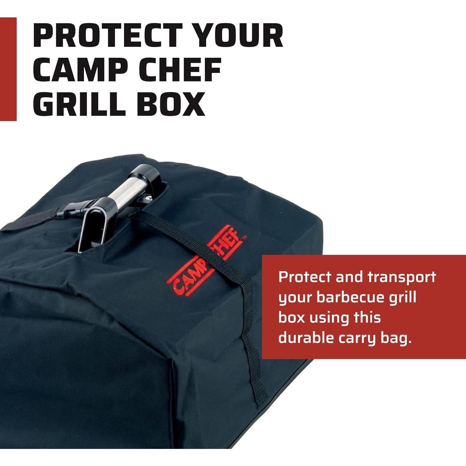 Camp Chef BBQ Grill Box Carry Bag - Carry Bag for Grill Box - Outdoor Cooking Equipment & Camping Gear - (Only compatible with BB100L or BB200W)