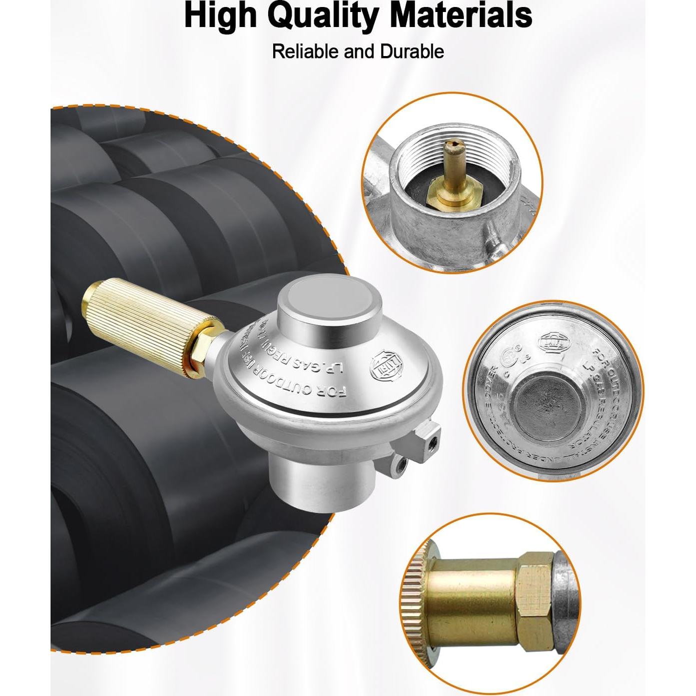 Oven Regulator Replace SPG25-17 Fit for Camp Chef PZOVEN Coven COVEND Covent Camp Chef Pizza Oven Propane Regulator Connector for Outdoor Camping Oven 2-Burner Stove