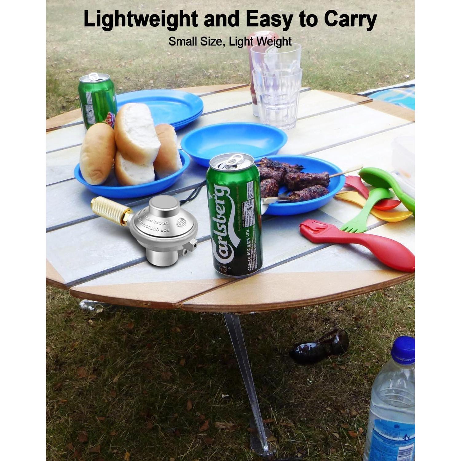 Oven Regulator Replace SPG25-17 Fit for Camp Chef PZOVEN Coven COVEND Covent Camp Chef Pizza Oven Propane Regulator Connector for Outdoor Camping Oven 2-Burner Stove