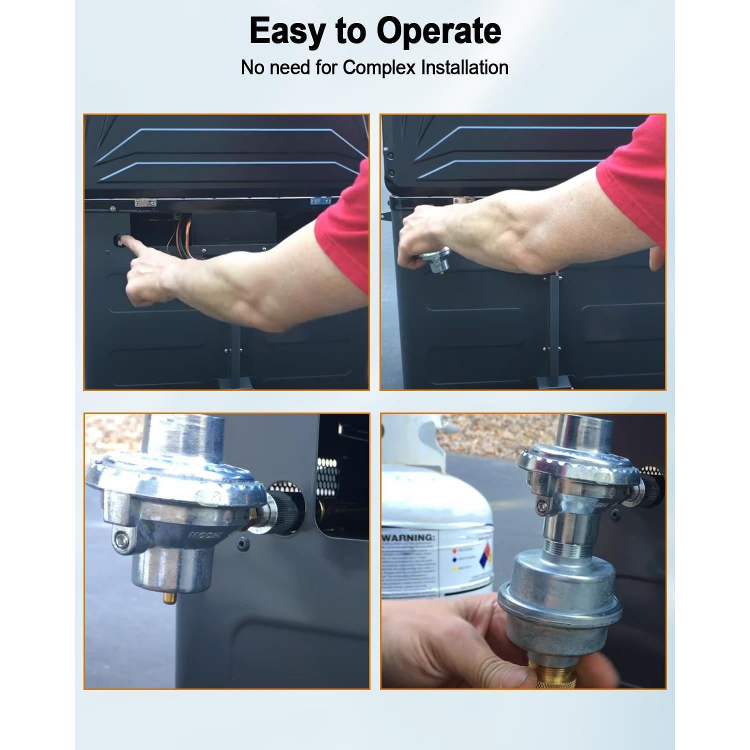 Oven Regulator Replace SPG25-17 Fit for Camp Chef PZOVEN Coven COVEND Covent Camp Chef Pizza Oven Propane Regulator Connector for Outdoor Camping Oven 2-Burner Stove