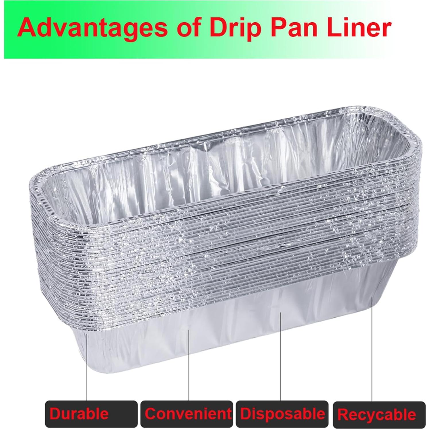 Grease Cup Liner for Camp Chef Griddle Grease Catcher Accessories, Camp Chef Drip Pan Grease Tray Liners Aluminum Foil Disposable 30 Pack