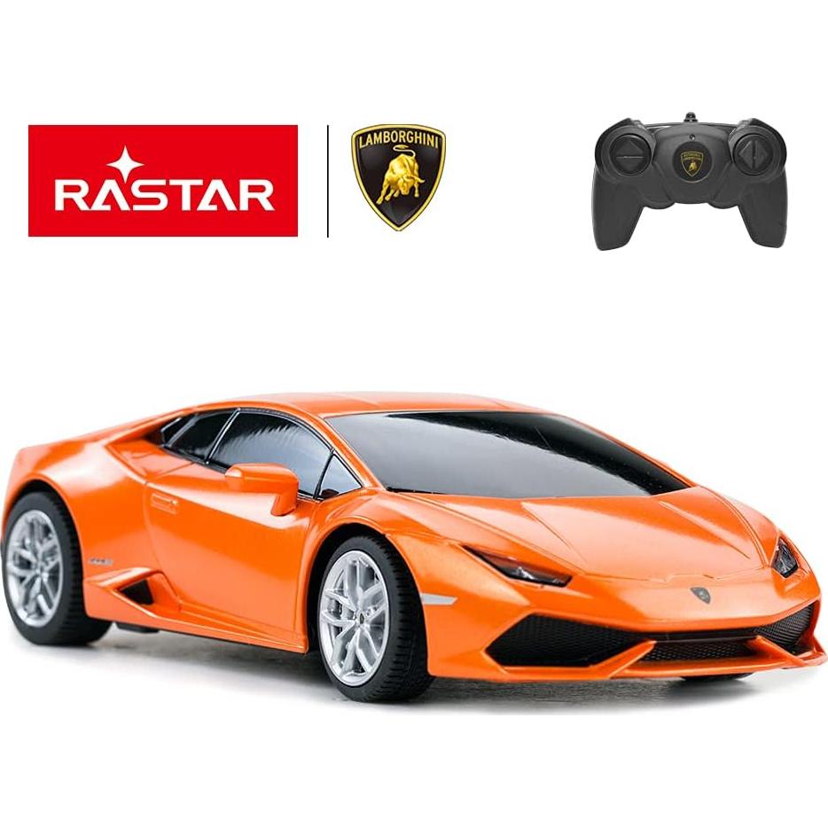 Coche RC Rastar Lamborghini Huracán 1:24 Naranja 6.44 km/h