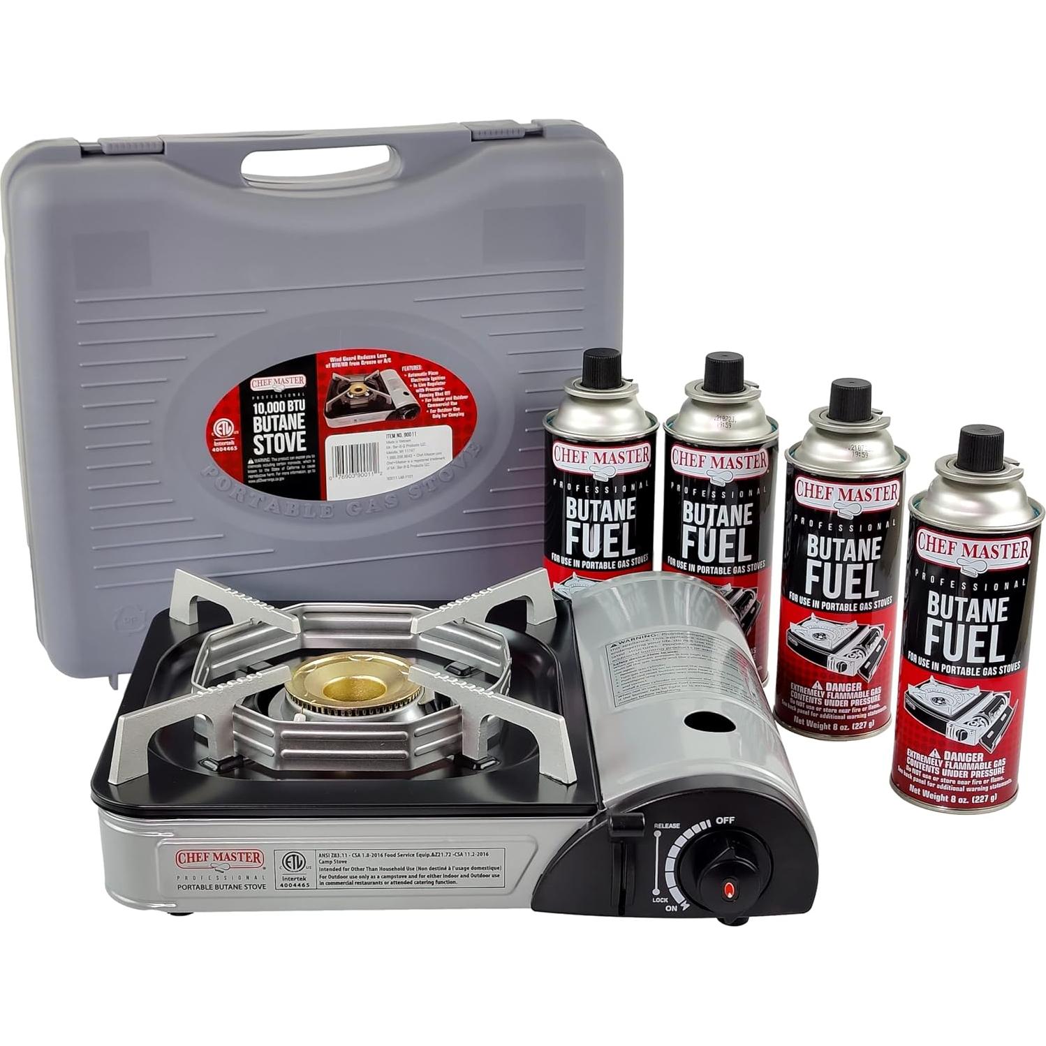 Estufa de Butano Chef Master 90011 Portátil 10,000 BTU