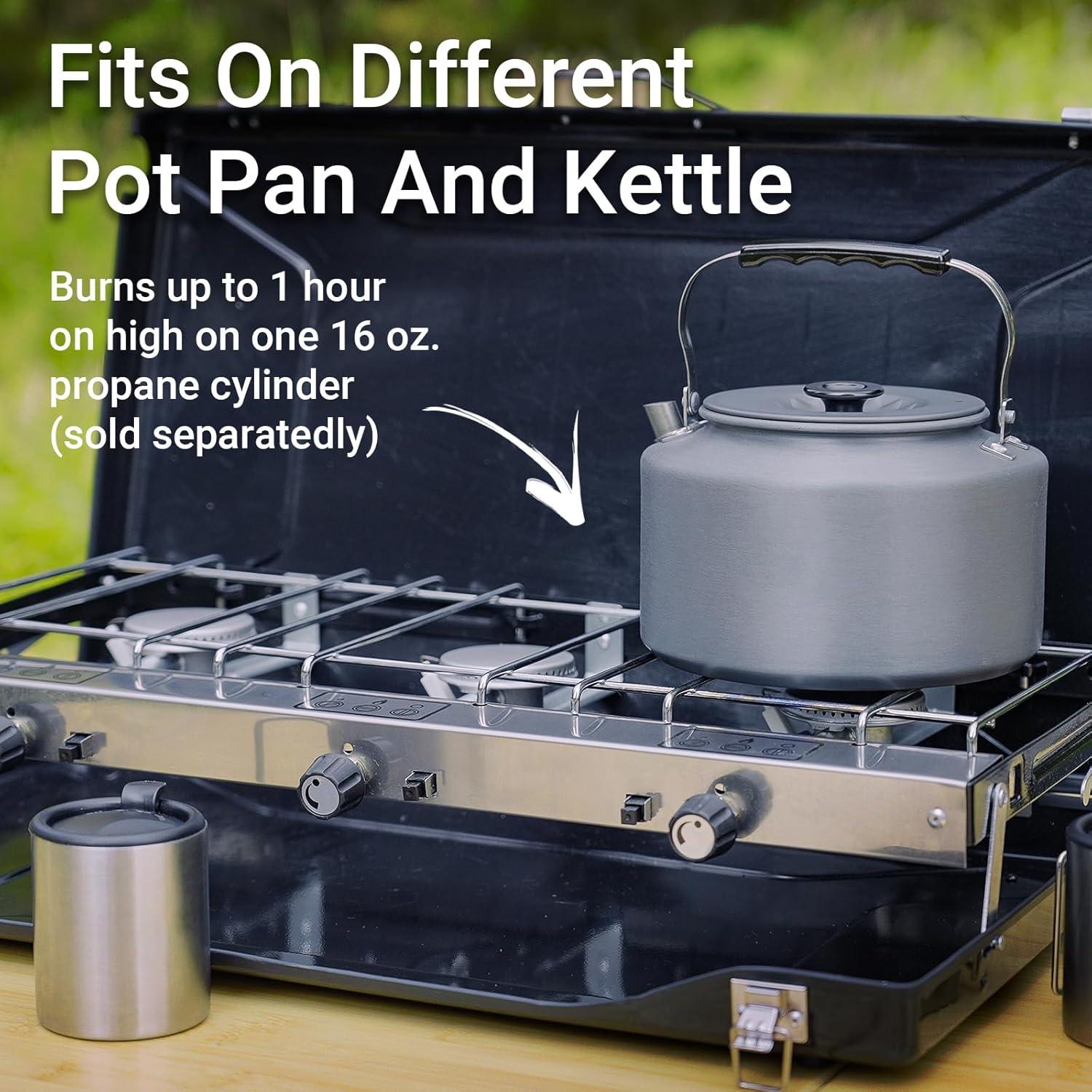 Estufa de Camping FineFlame 3 Quemadores 19800 BTU Portátil