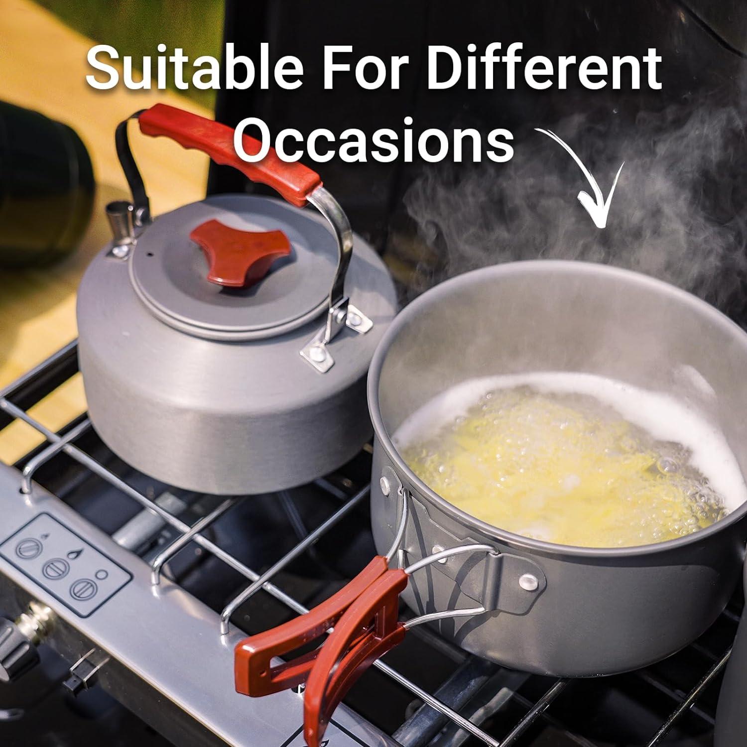 Estufa de Camping FineFlame 3 Quemadores 19800 BTU Portátil