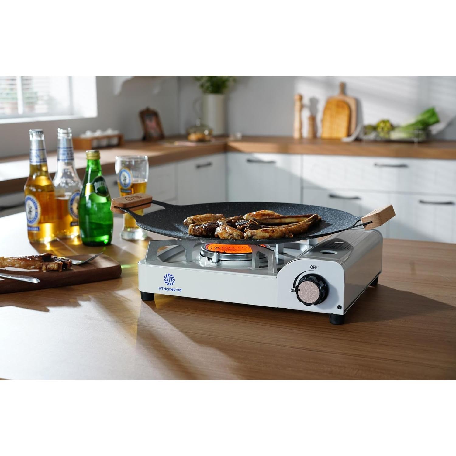 Estufa de Camping Portátil HTH BSP-301 Butano Infrarroja 2 kg