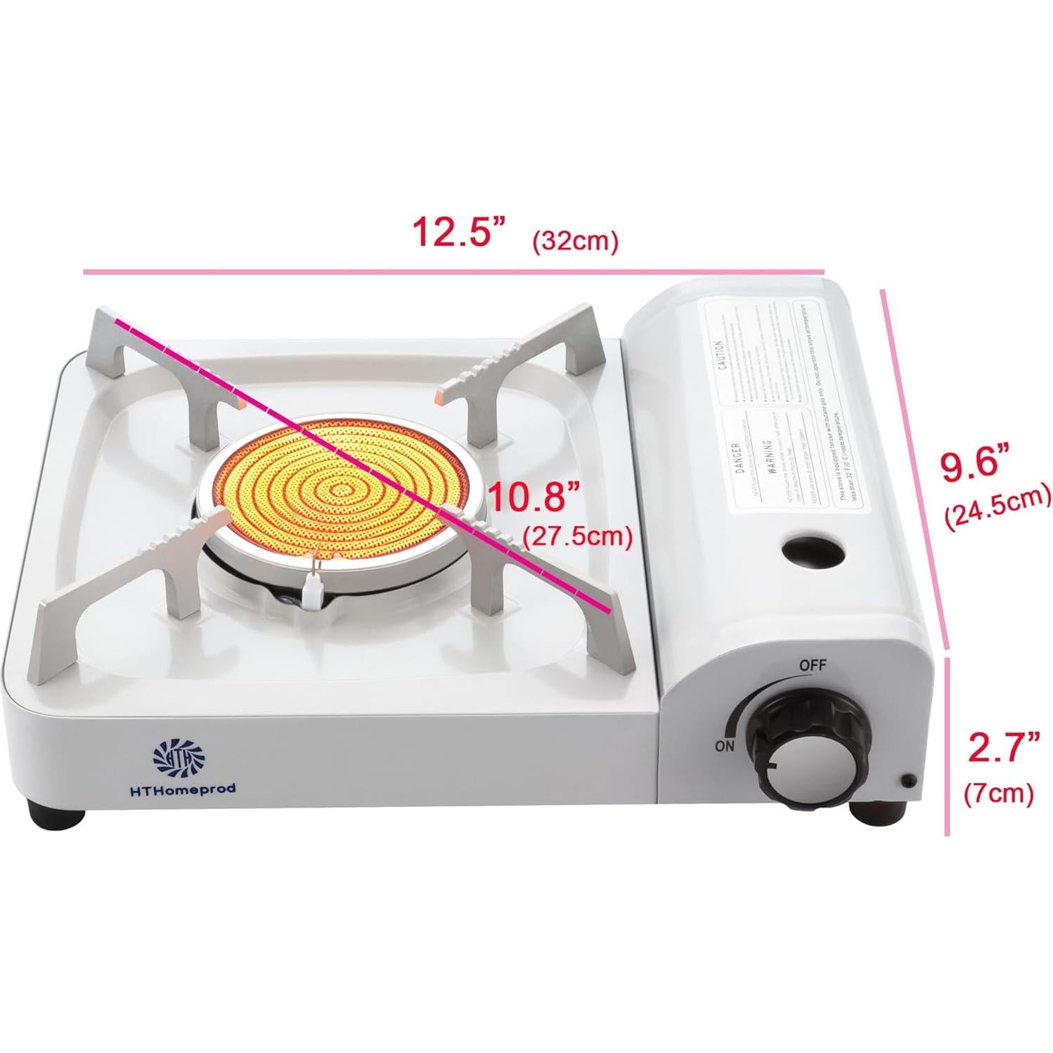 Estufa de Camping Portátil HTH BSP-301 Butano Infrarroja 2 kg