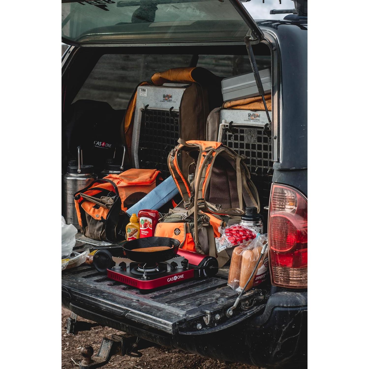 Estufa de Camping Gas One GS-3100P Doble Combustible 12000 BTU