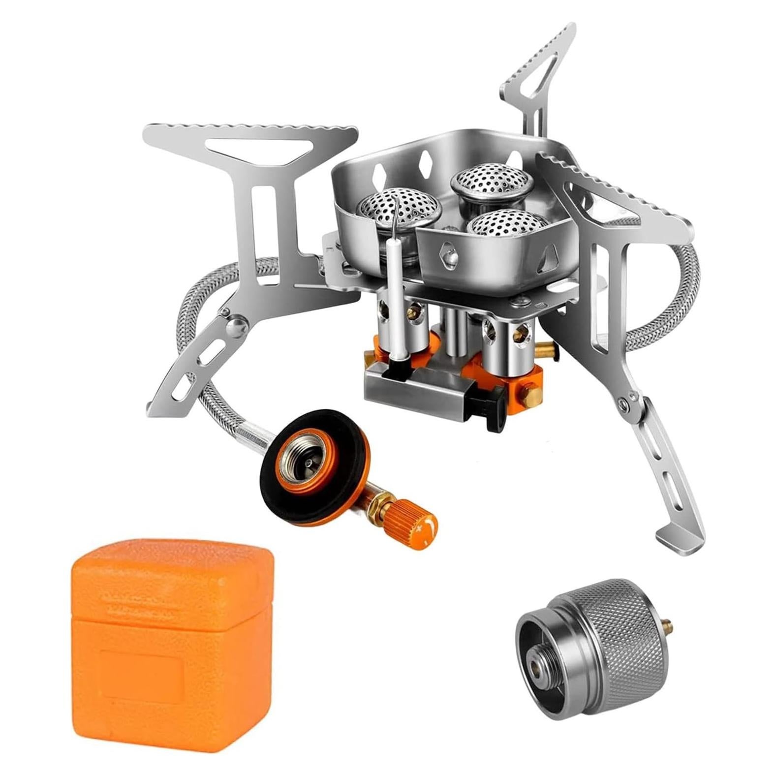 Estufa de Gas Camping Plegable Peidesi 5800W a Prueba de Viento