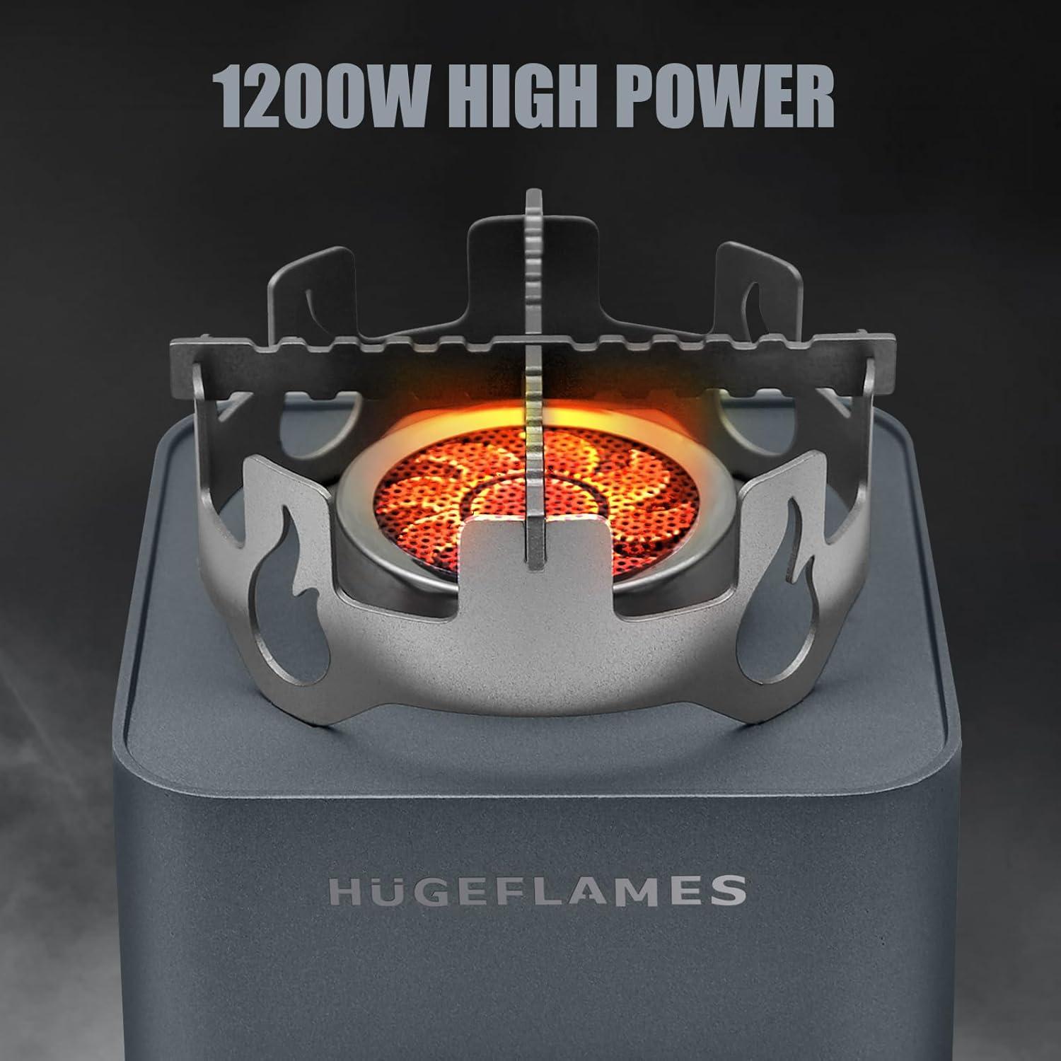 Estufa de Camping Portátil N60 de Propano 1500W con Funda