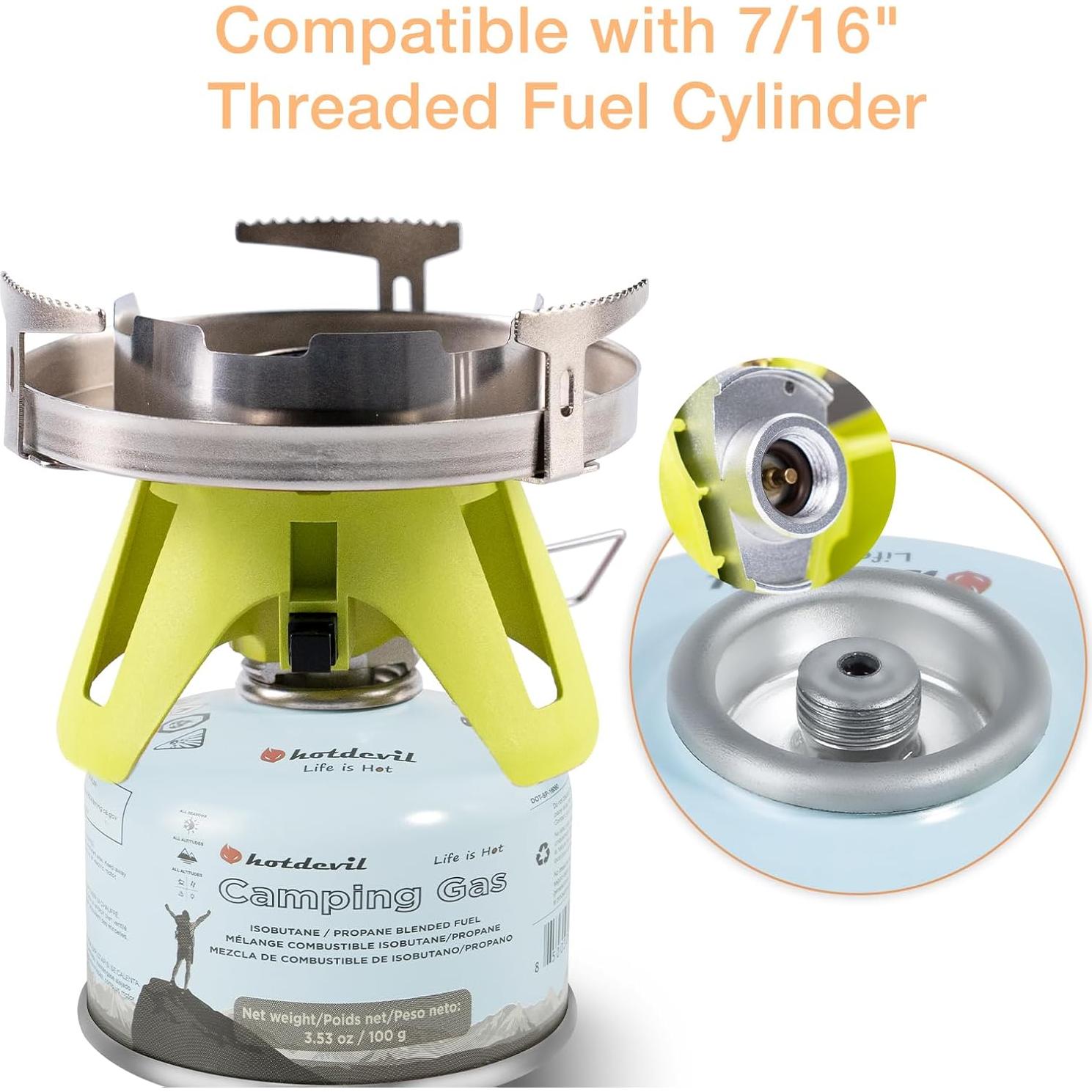 Estufa de Camping Portátil Hotdevil HD-MN-5010A 1300W