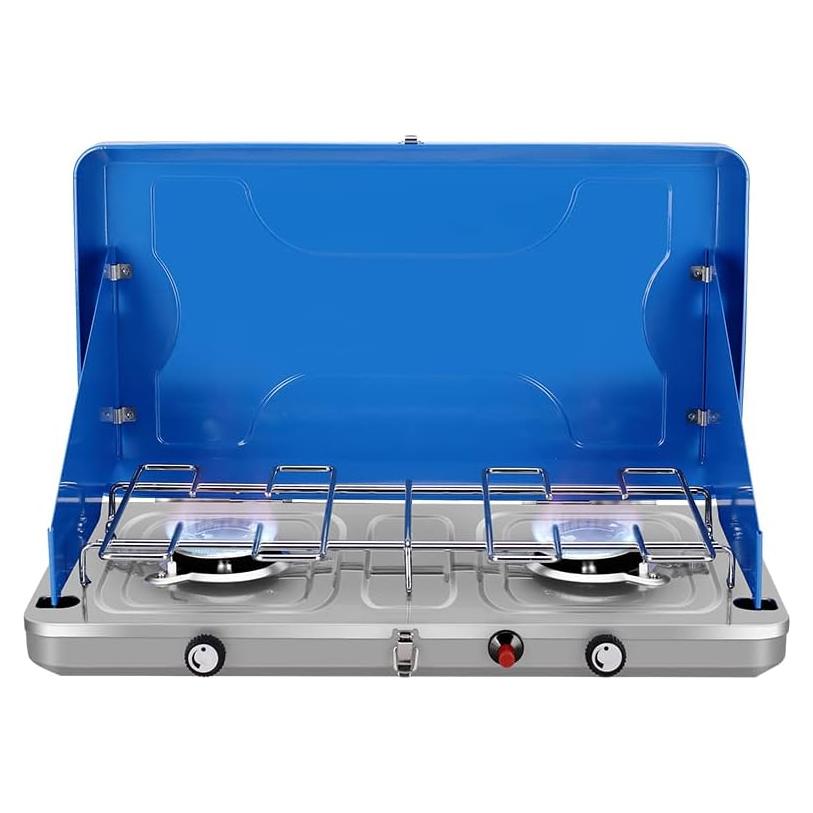 Estufa de Camping a Propano Camplux JK-6320 20,000 BTU 2 Quemadores