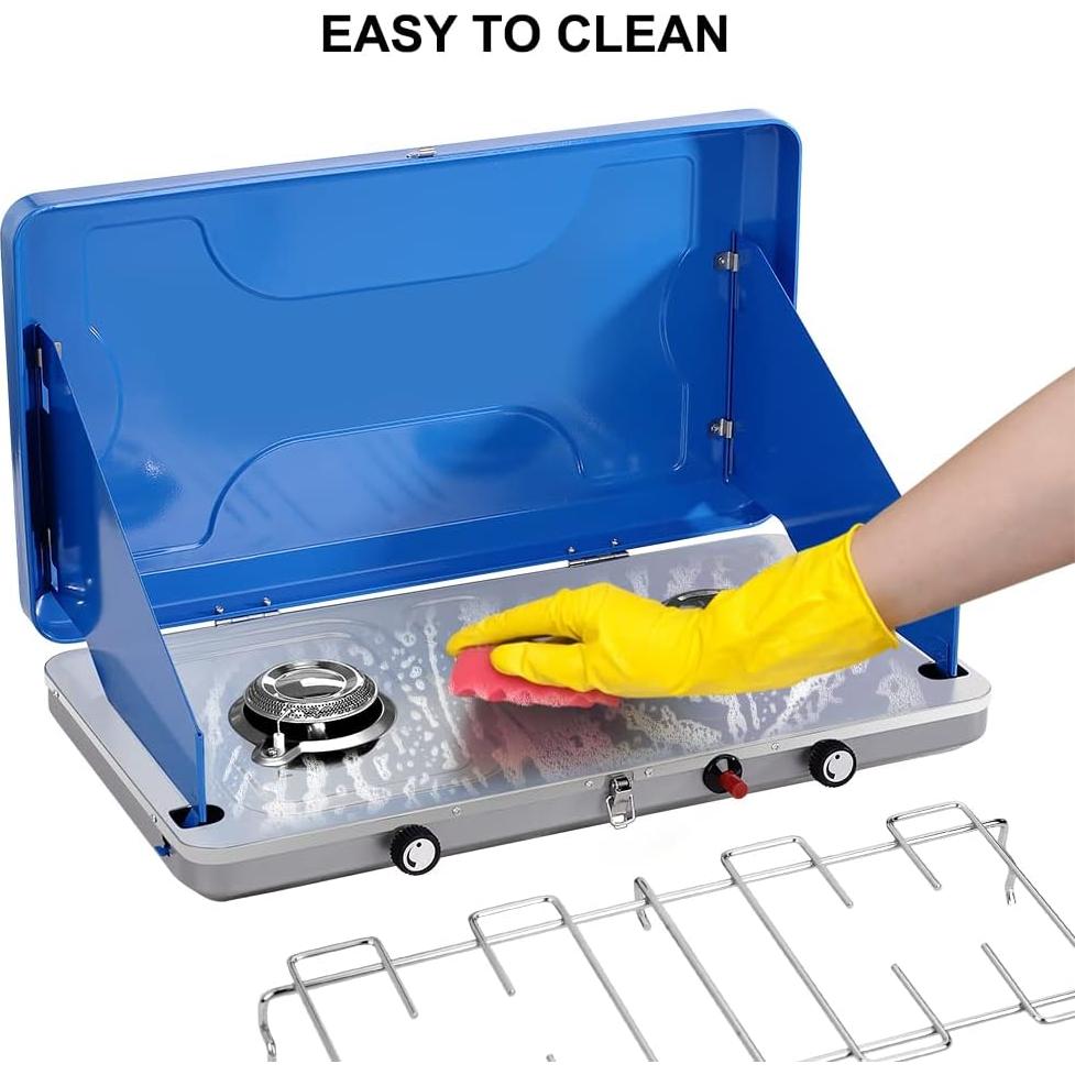 Estufa de Camping a Propano Camplux JK-6320 20,000 BTU 2 Quemadores