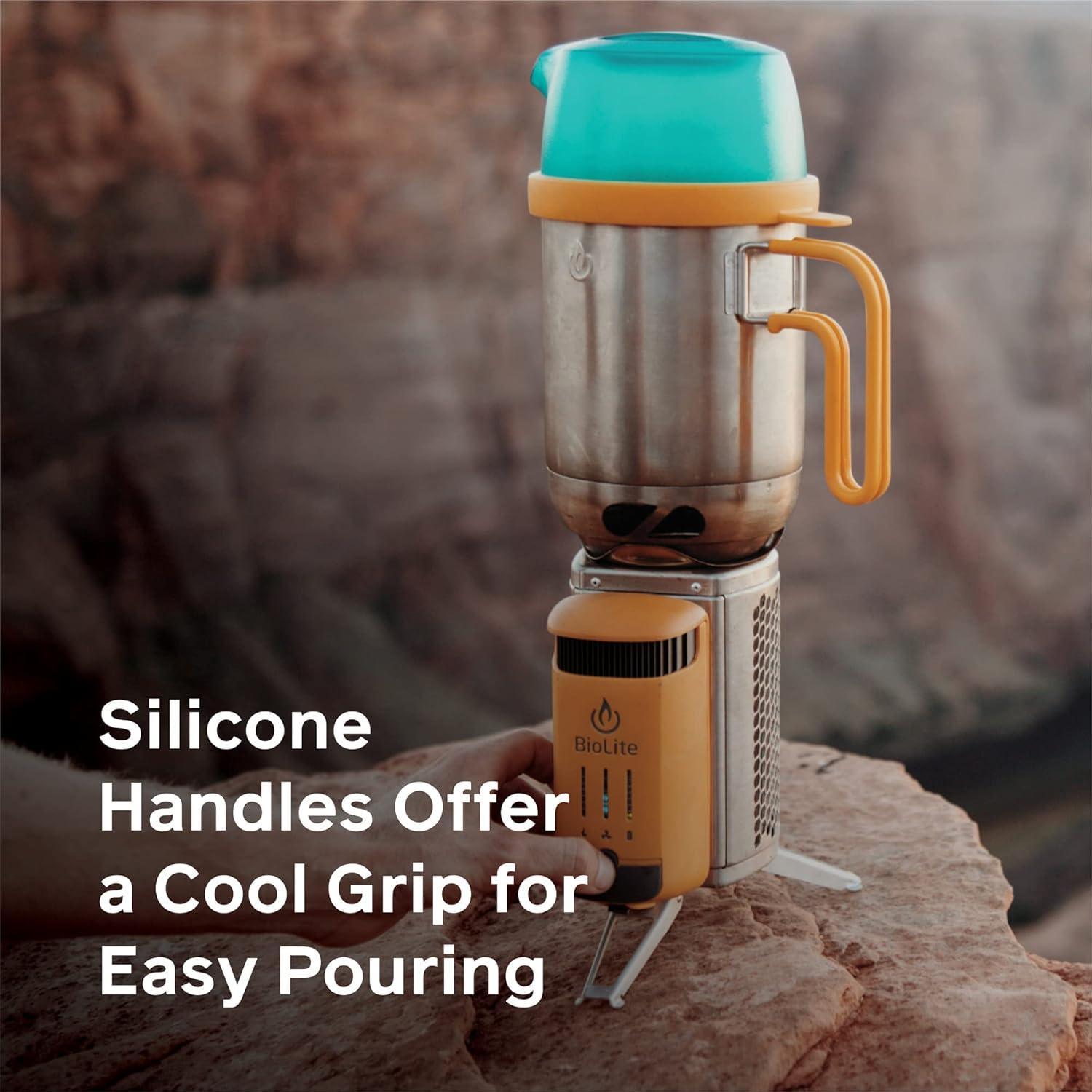 CampStove KettlePot & Coffee Set, Stainless Steel Cookware Accessory for Camping & Outdoors