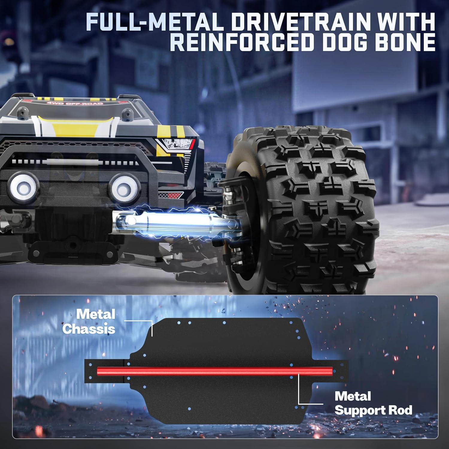 Camión RC BEZGAR HP141S 4x4 Todo Terreno 80 km/h