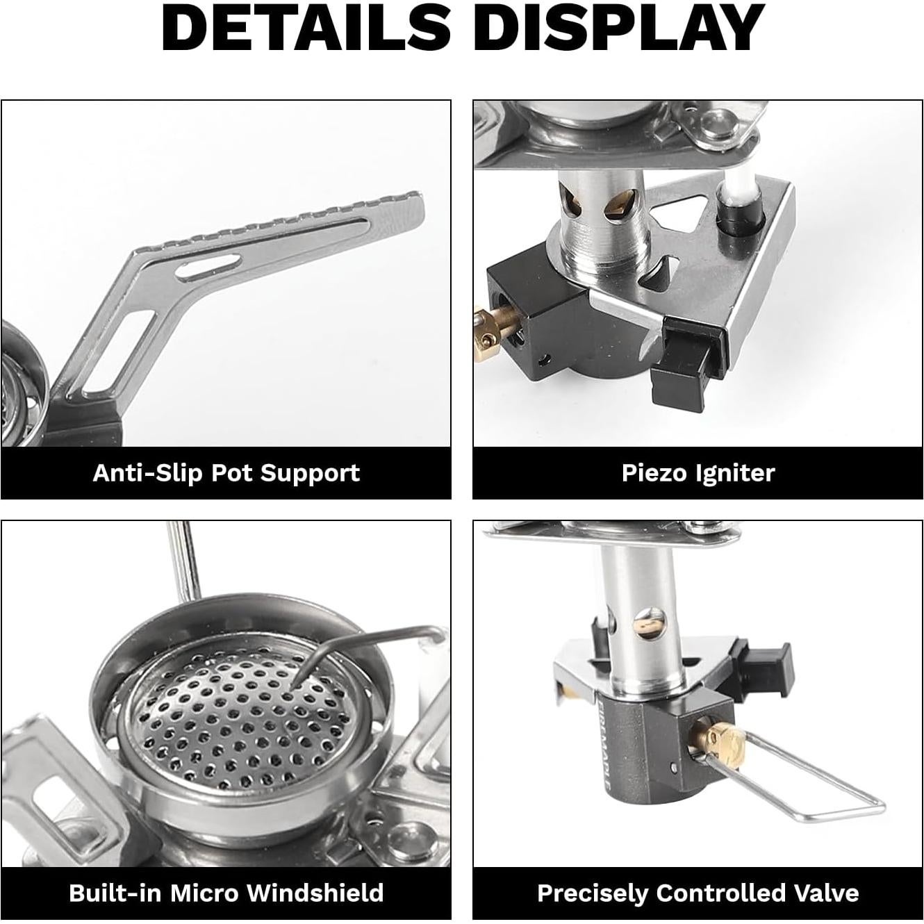 Estufa de Gas Fire-Maple Torch - Camping Ultraligera 100g