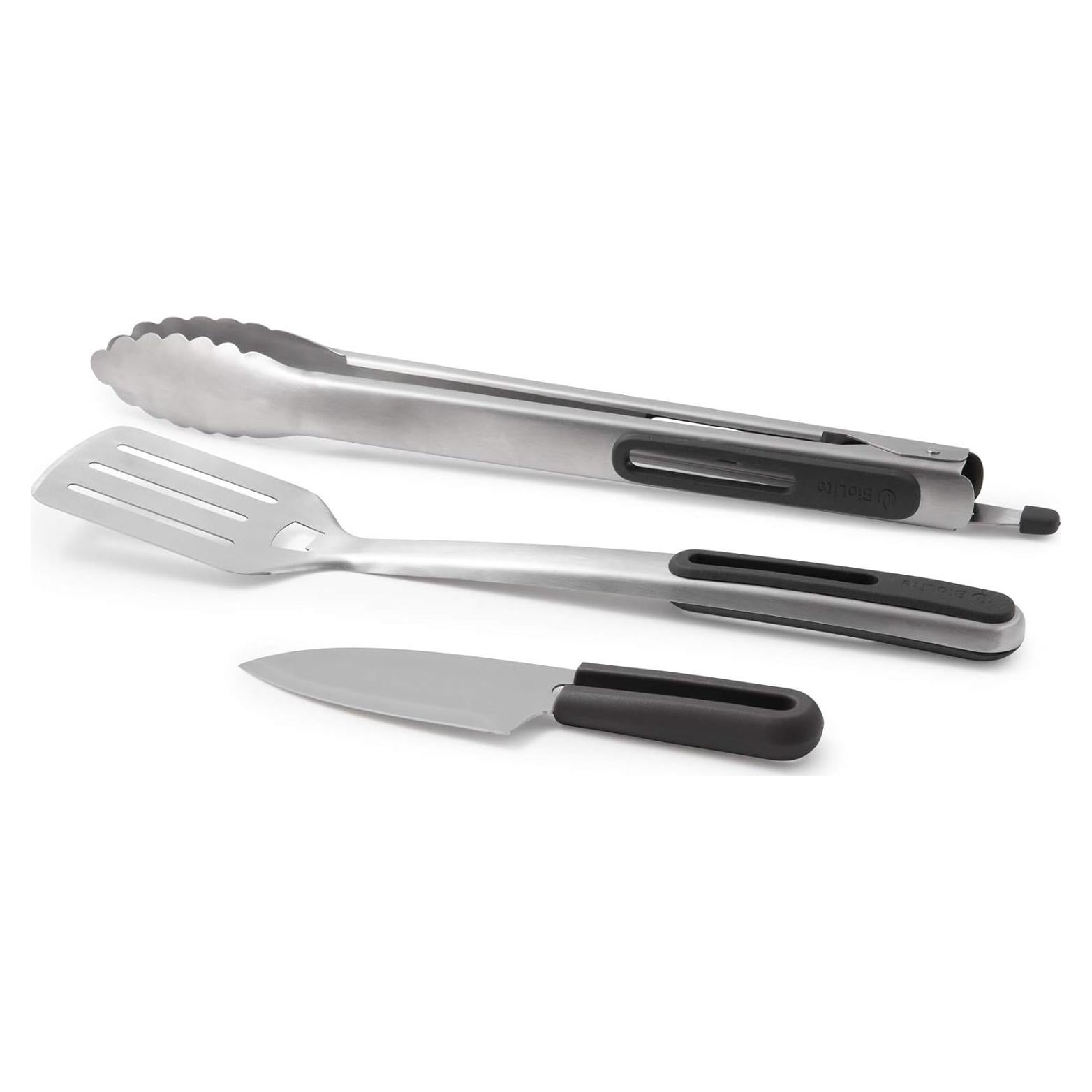 BioLite, Prep & Grill Roll-Up Cooking Utensil Kit for Kitchen, BBQ, Camping and Grilling