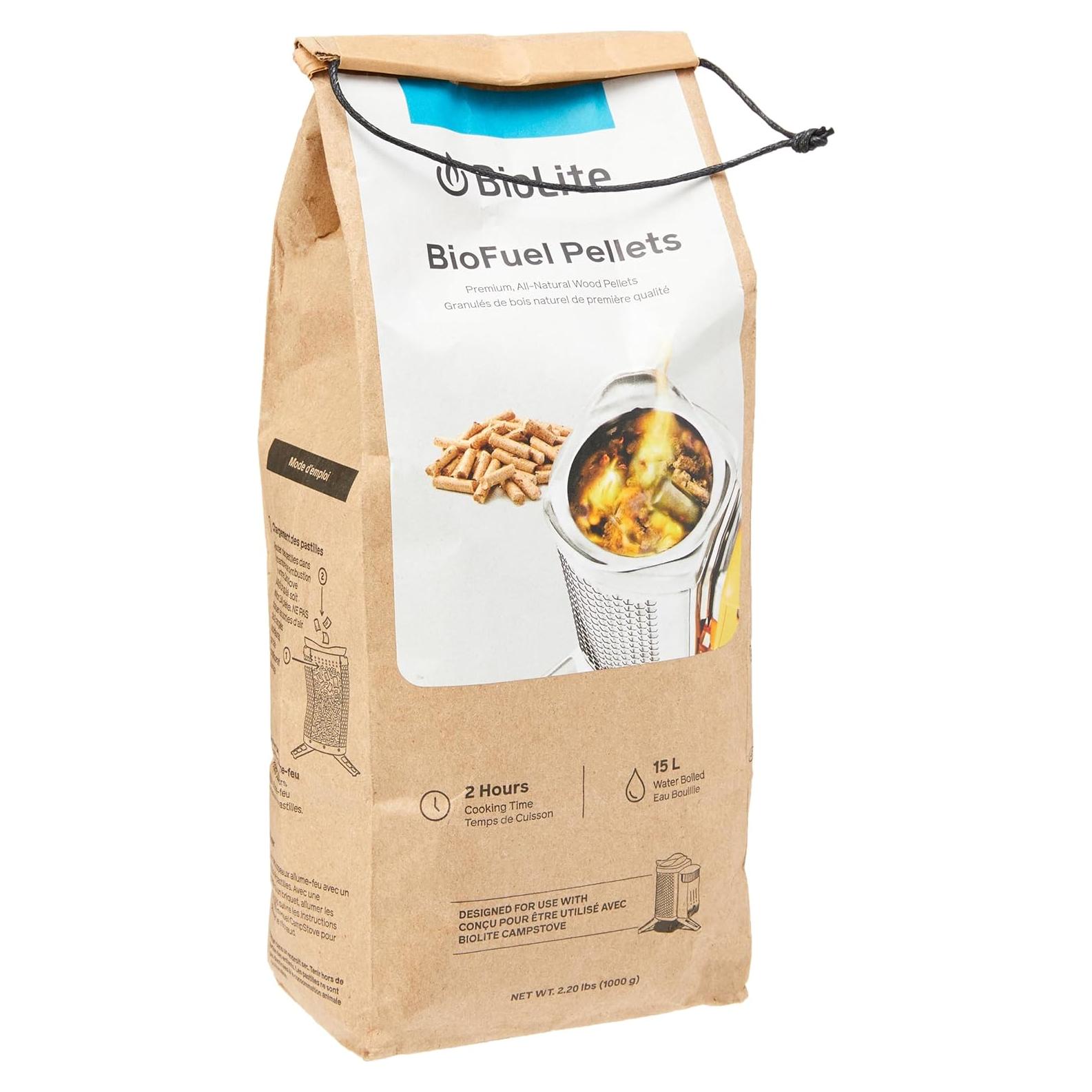 Pellets de Madera Dura Biolite Biofuel 0.99 kg - 2 Horas Cocción