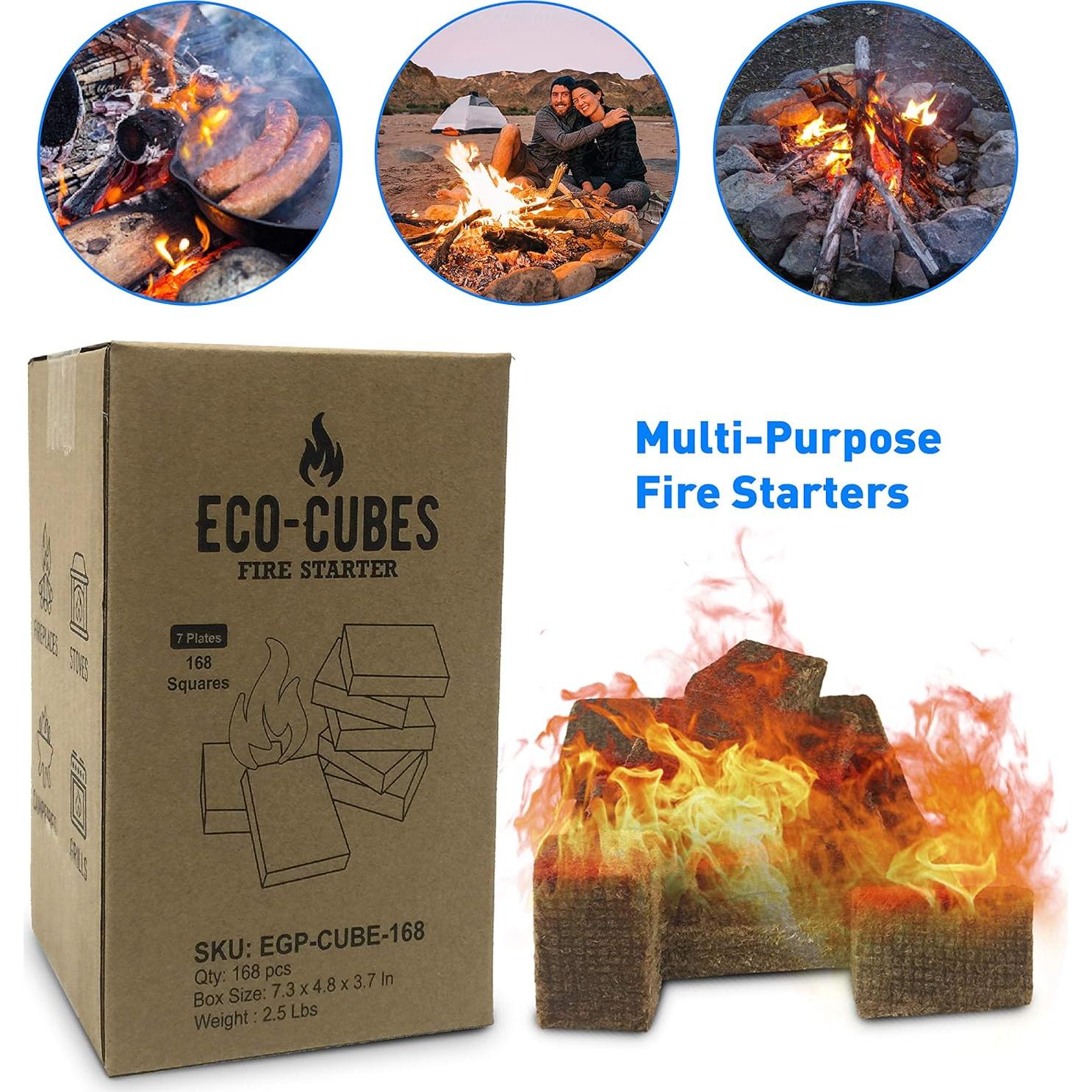 Cubos Encendedores Ecológicos EasyGo - 168 Unidades