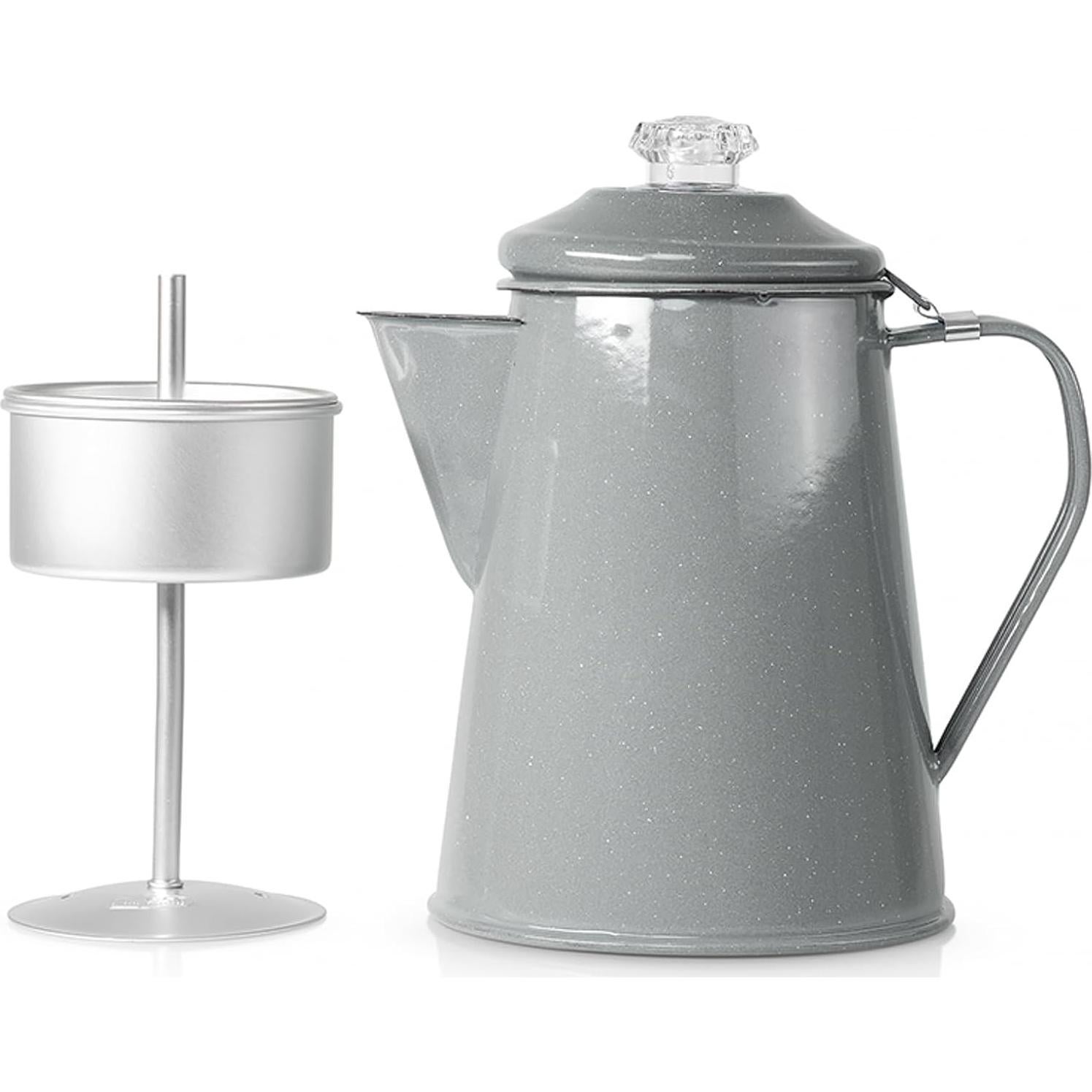 Percolador GSI Outdoors 8 Tazas Gris Earl para Camping