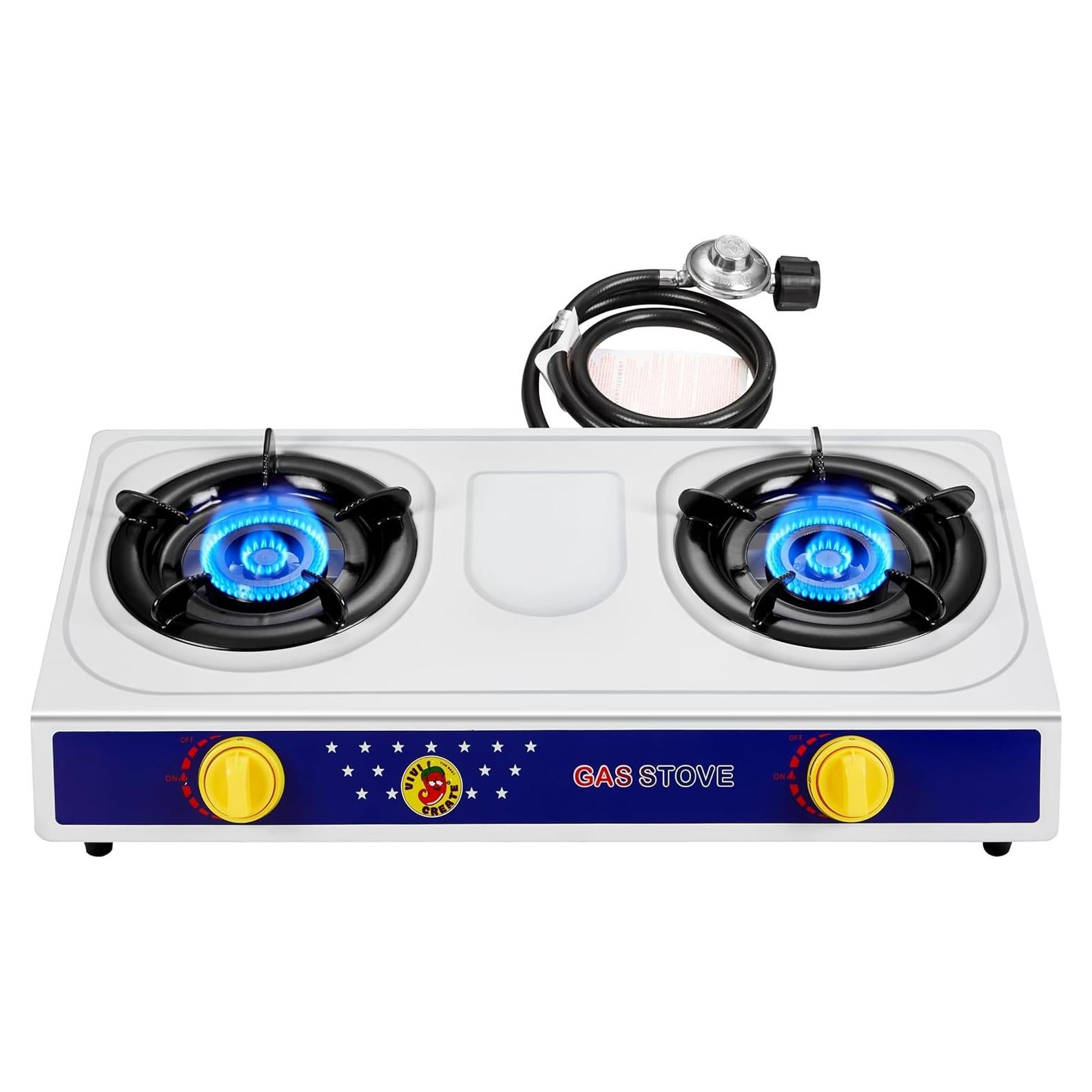 Estufa de Camping Dr.Camp 2 Quemadores 20000 BTU Automática