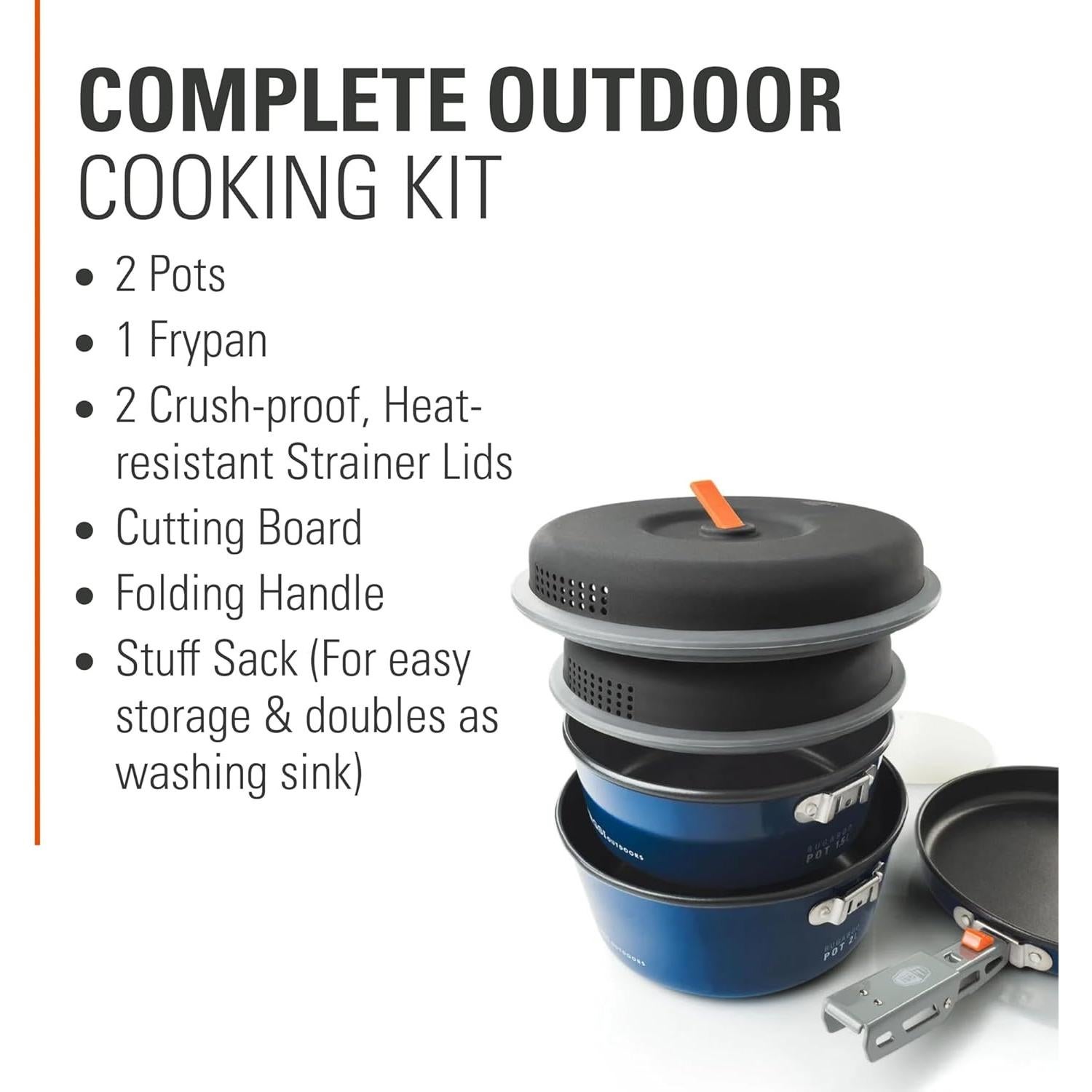 Juego de Cocina Cerámico GSI Outdoors Bugaboo 2L 1.5L 20.32cm