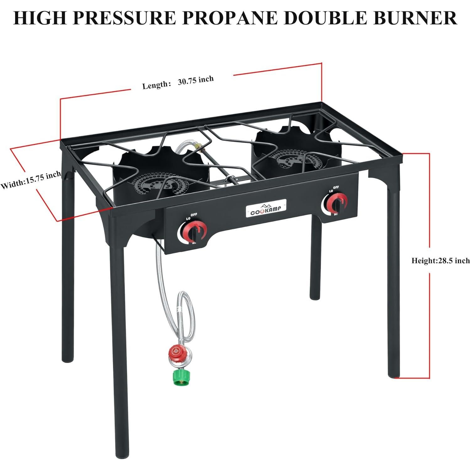 Estufa de Camping COOKAMP SA2500 Doble Quemador 110,000 BTU