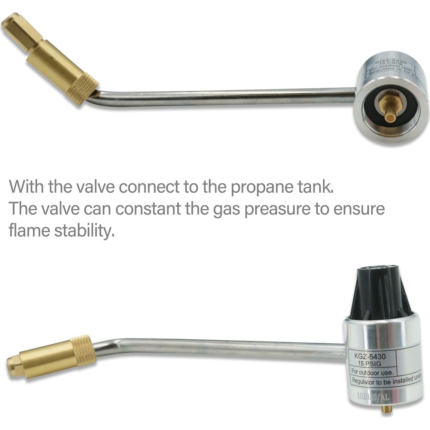 Estufa de Gas Propano Portátil Cybring 3 Quemadores Acero Inoxidable