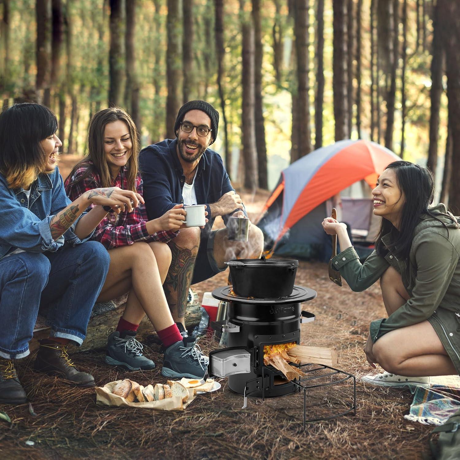 Estufa de Cohete de Leña Skyflame 9.03 kg para Camping