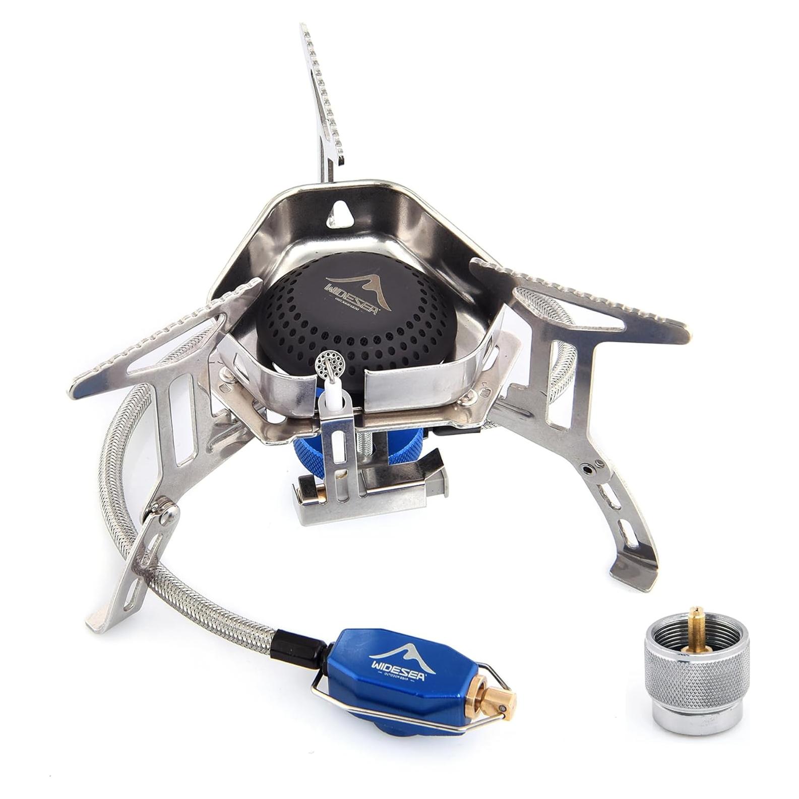 Estufa de Camping Plegable Widesea 3500W a Prueba de Viento