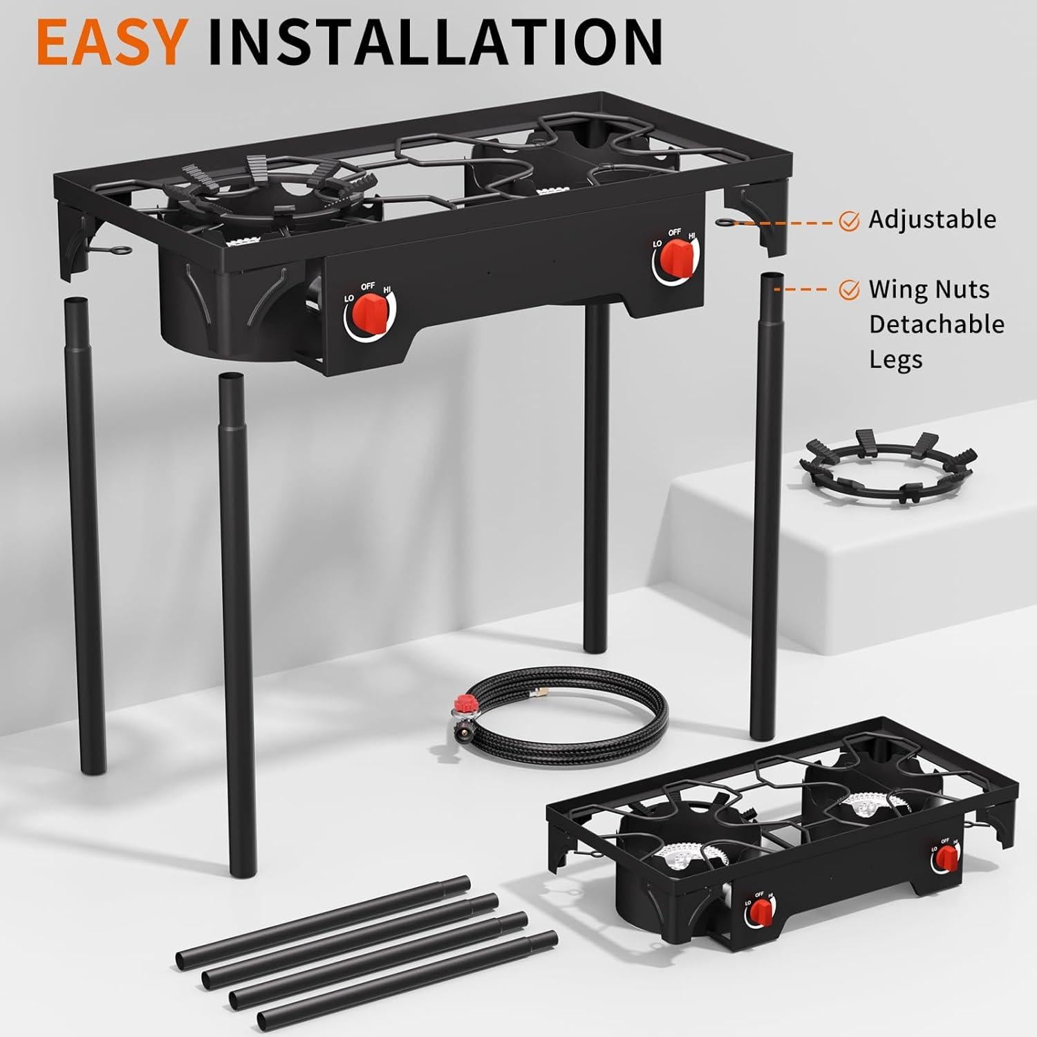 Estufa de Camping de Propano SKOK 1 Quemador 75000 BTU