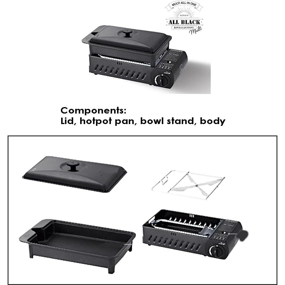 Estufa Multi Gas Kovea 3 en 1 con Bolsa de Almacenamiento