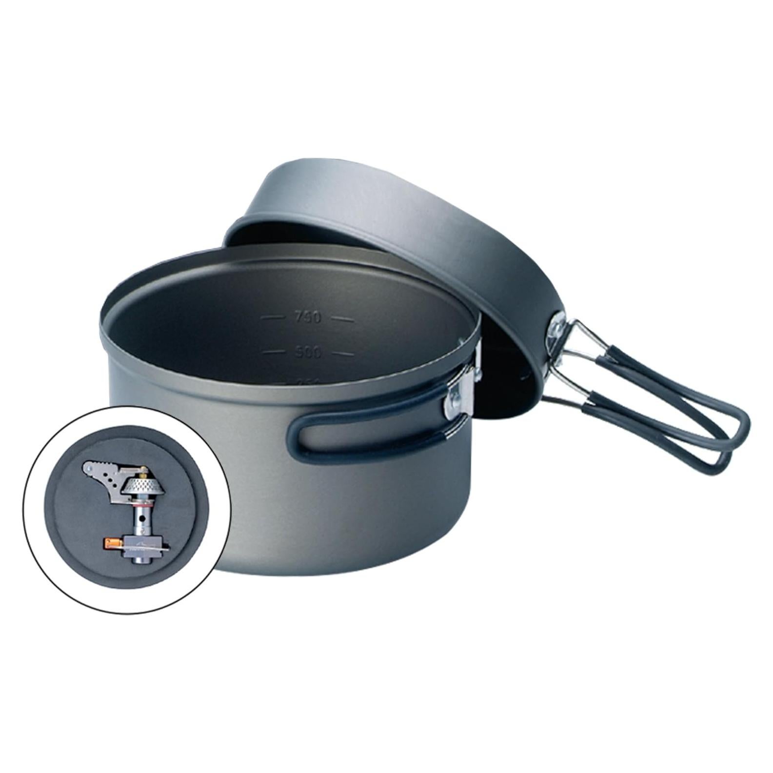 Estufa de Titanio Kovea Solo Lite con Juego de Cocina 3 Piezas