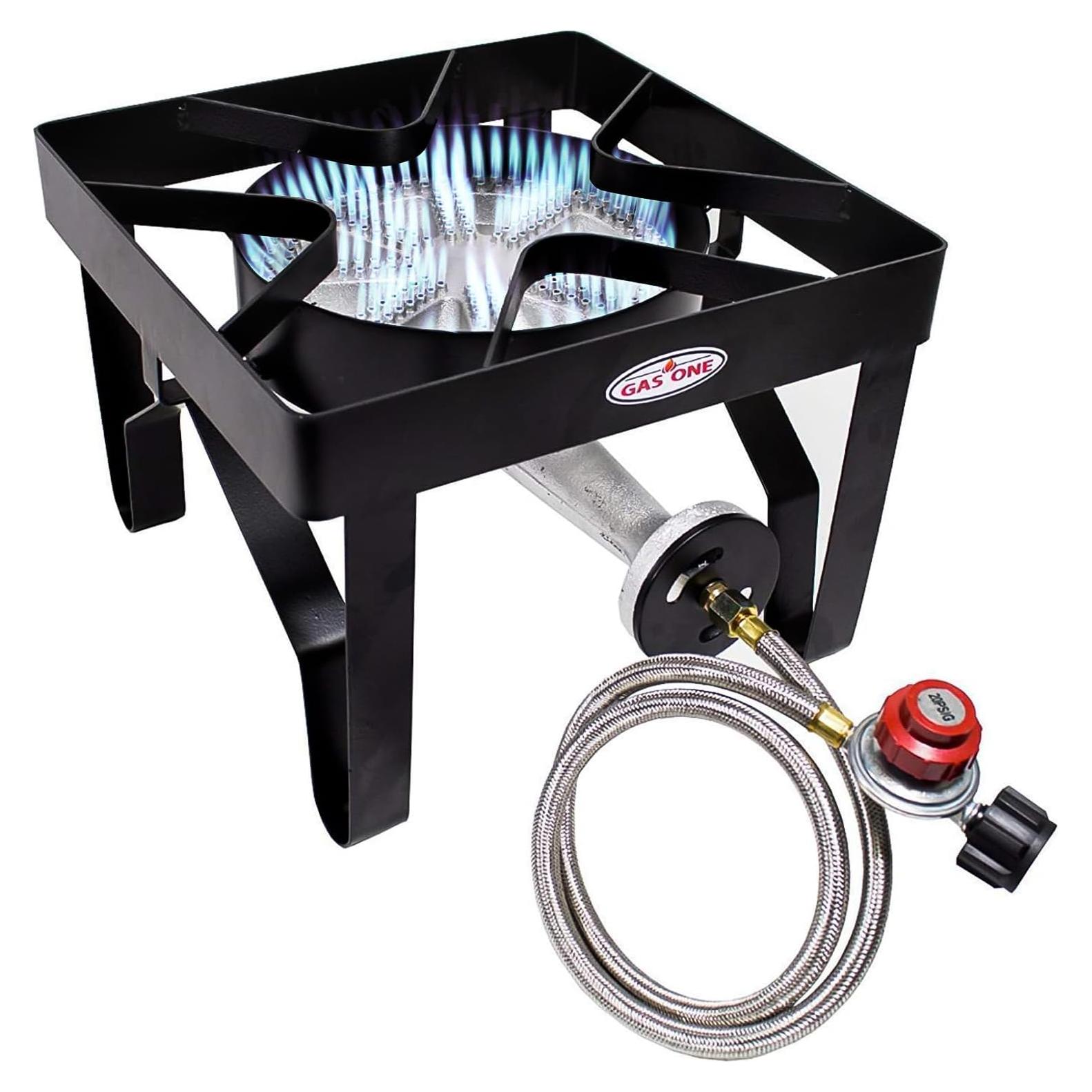 Quemador de Propano Gas One B-5450 200K BTU con Regulador y Manguera