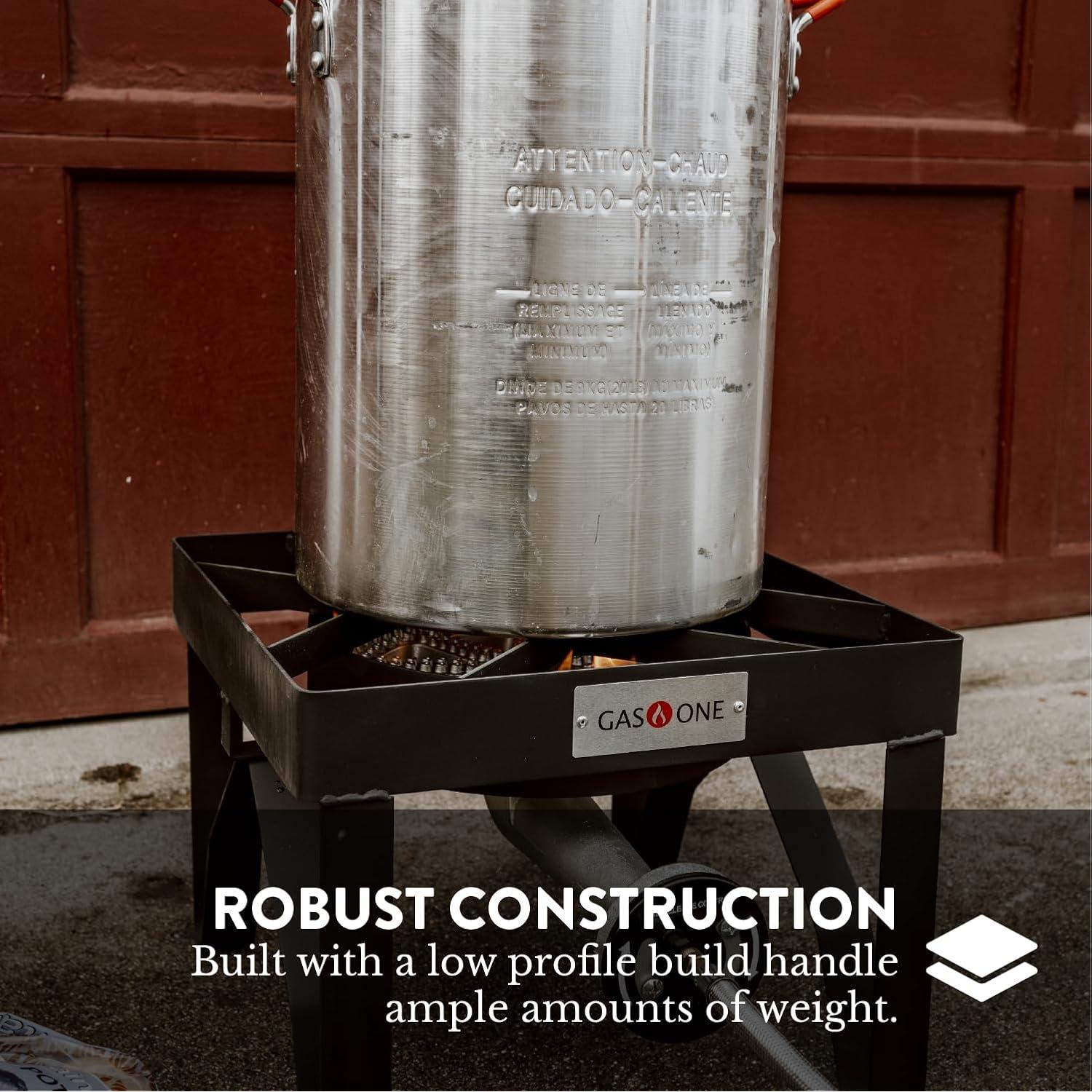 Quemador de Propano Gas One B-5450 200K BTU con Regulador y Manguera