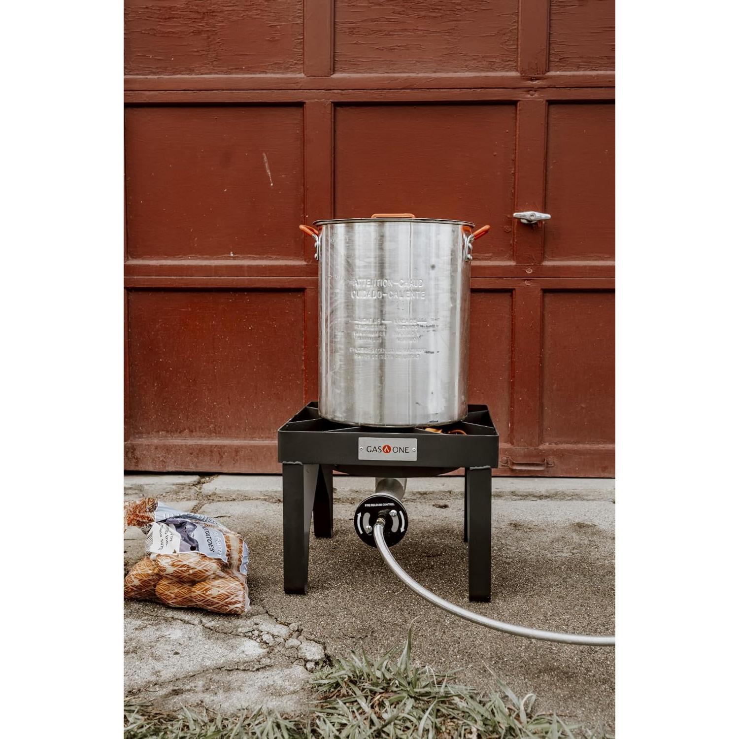 Quemador de Propano Gas One B-5450 200K BTU con Regulador y Manguera