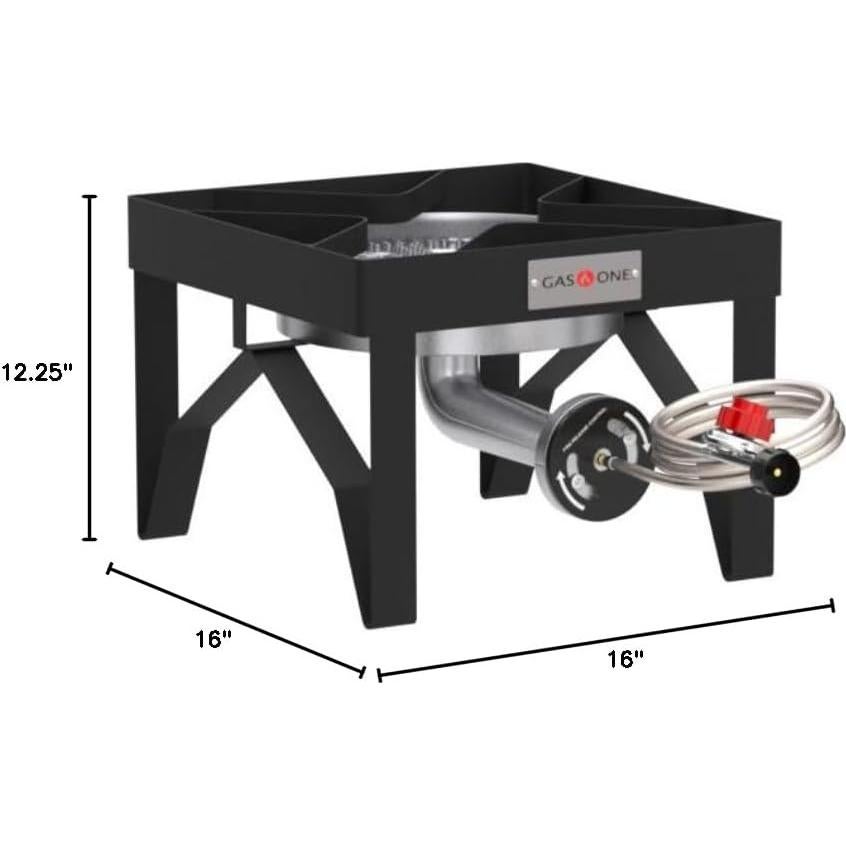 Quemador de Propano Gas One B-5450 200K BTU con Regulador y Manguera