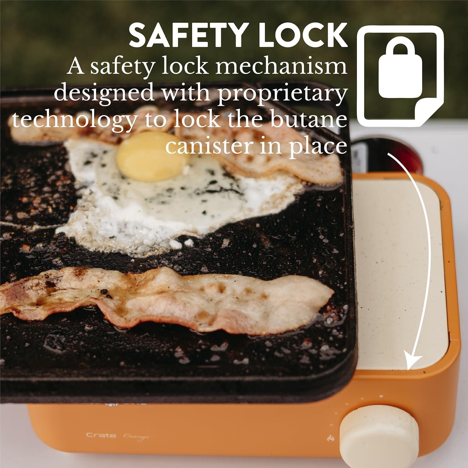 Estufa de Gas Portátil Gas One Butano 6800 BTU Naranja