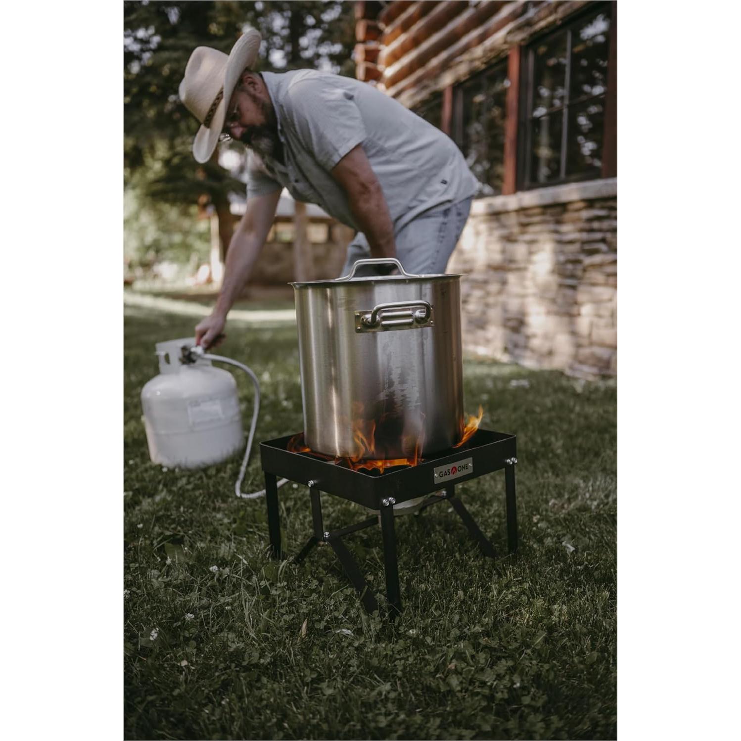 Cocinador de Propano Gas One B-5200K con Manguera de Acero