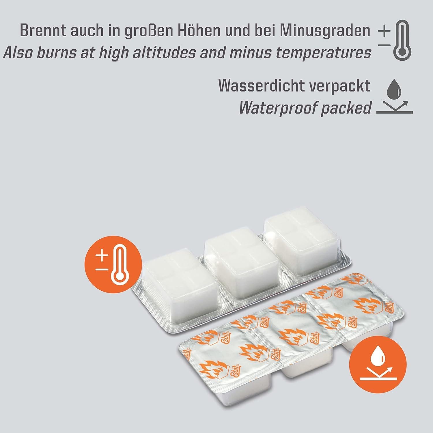 Tabletas de Combustible Sólido Esbit 12 Piezas 14g Inodoras
