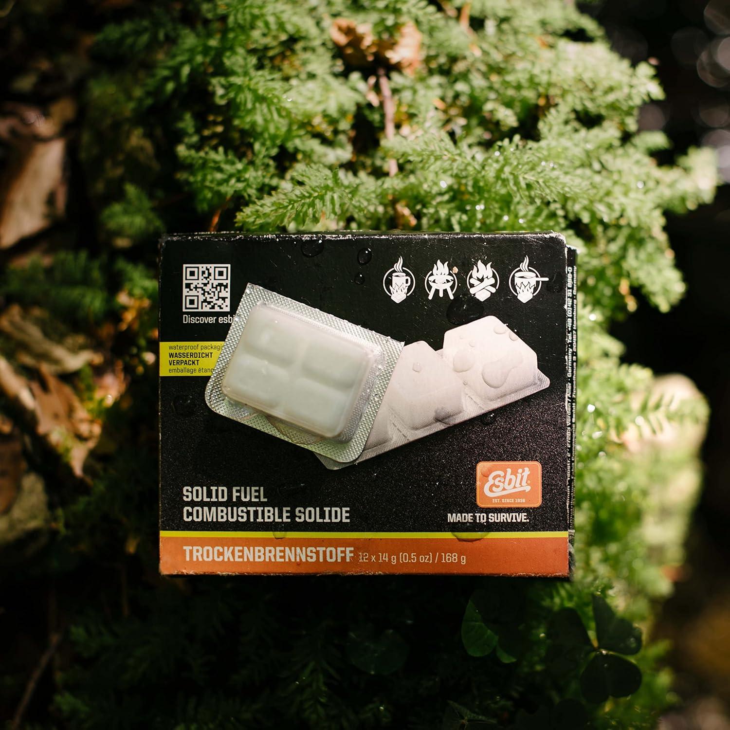 Tabletas de Combustible Sólido Esbit 12 Piezas 14g Inodoras