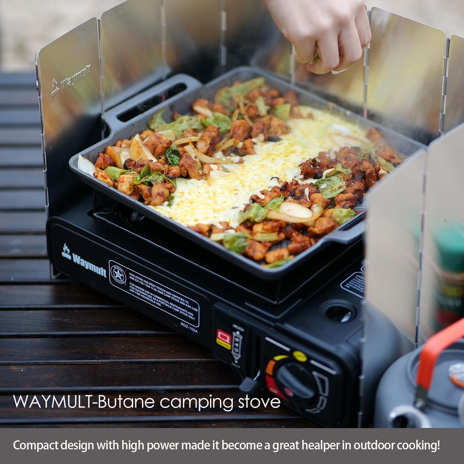 Estufa de Camping Portátil Waymult BDZ-155A Butano 1 Quemador