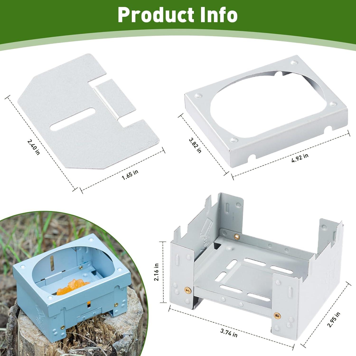 Estufa de Campamento Plegable ETIAL 9.9x8x1.5cm Ultraligera