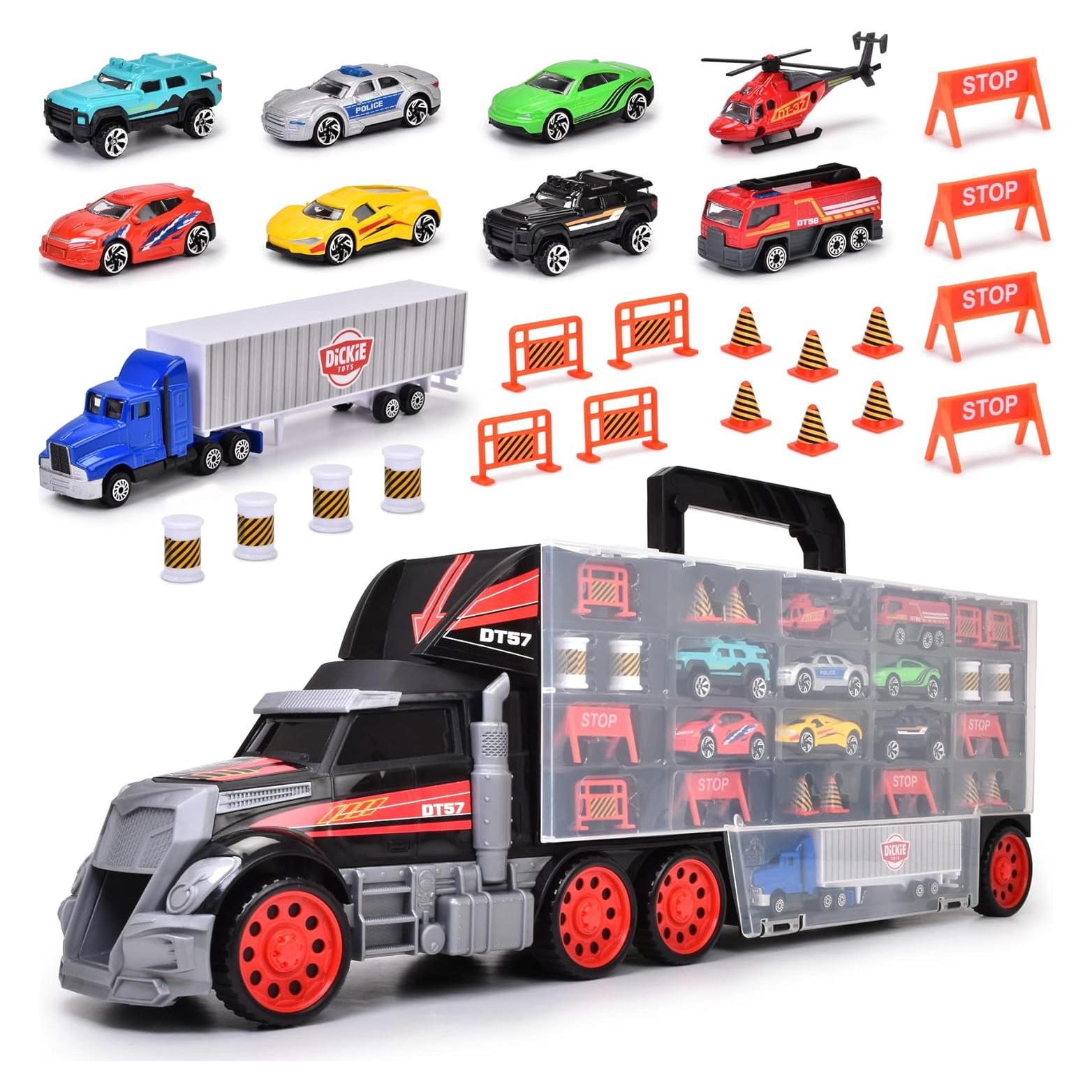 Estuche de Transporte Dickie Toys para 42 Coches y Helicóptero