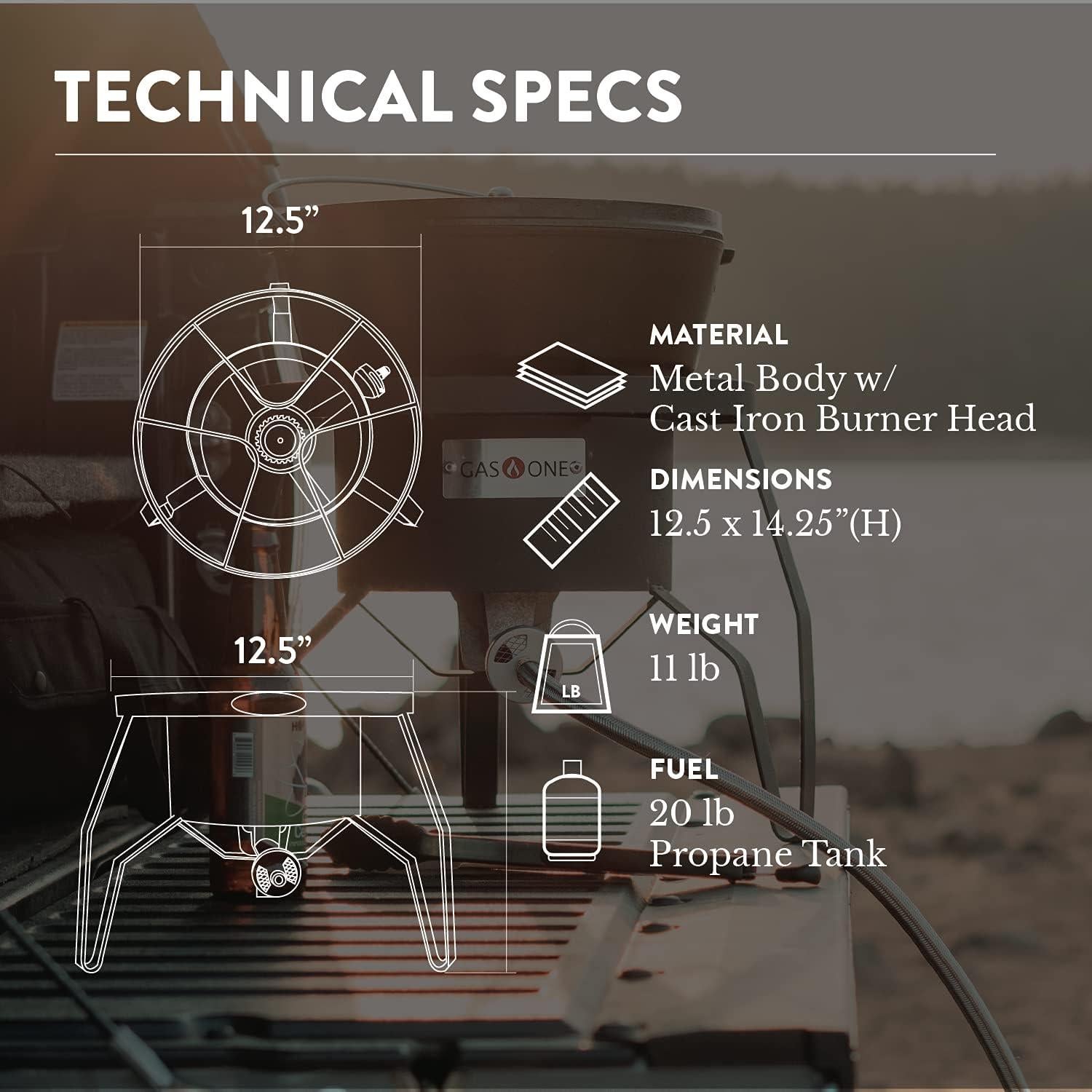 Quemador de Propano Gas One B-5300-15 19.1 kW para Exterior