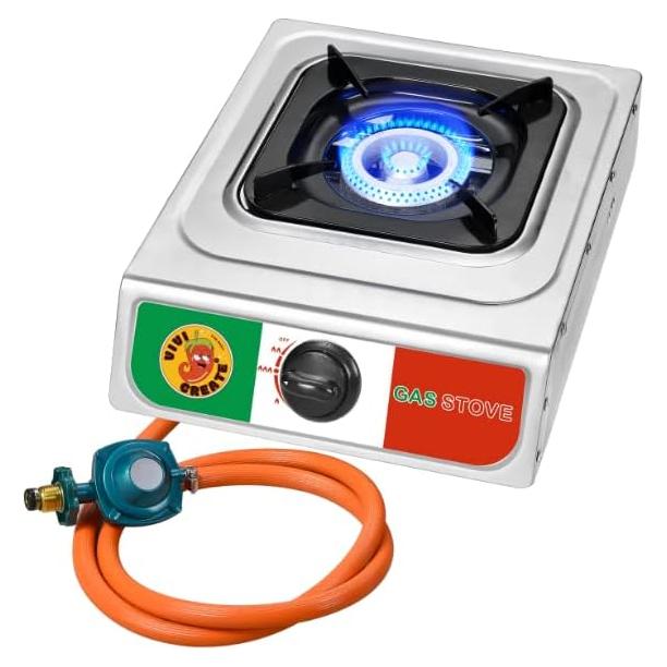 Estufa de Gas Vivicreate 10000 BTU Portátil Acero Inoxidable