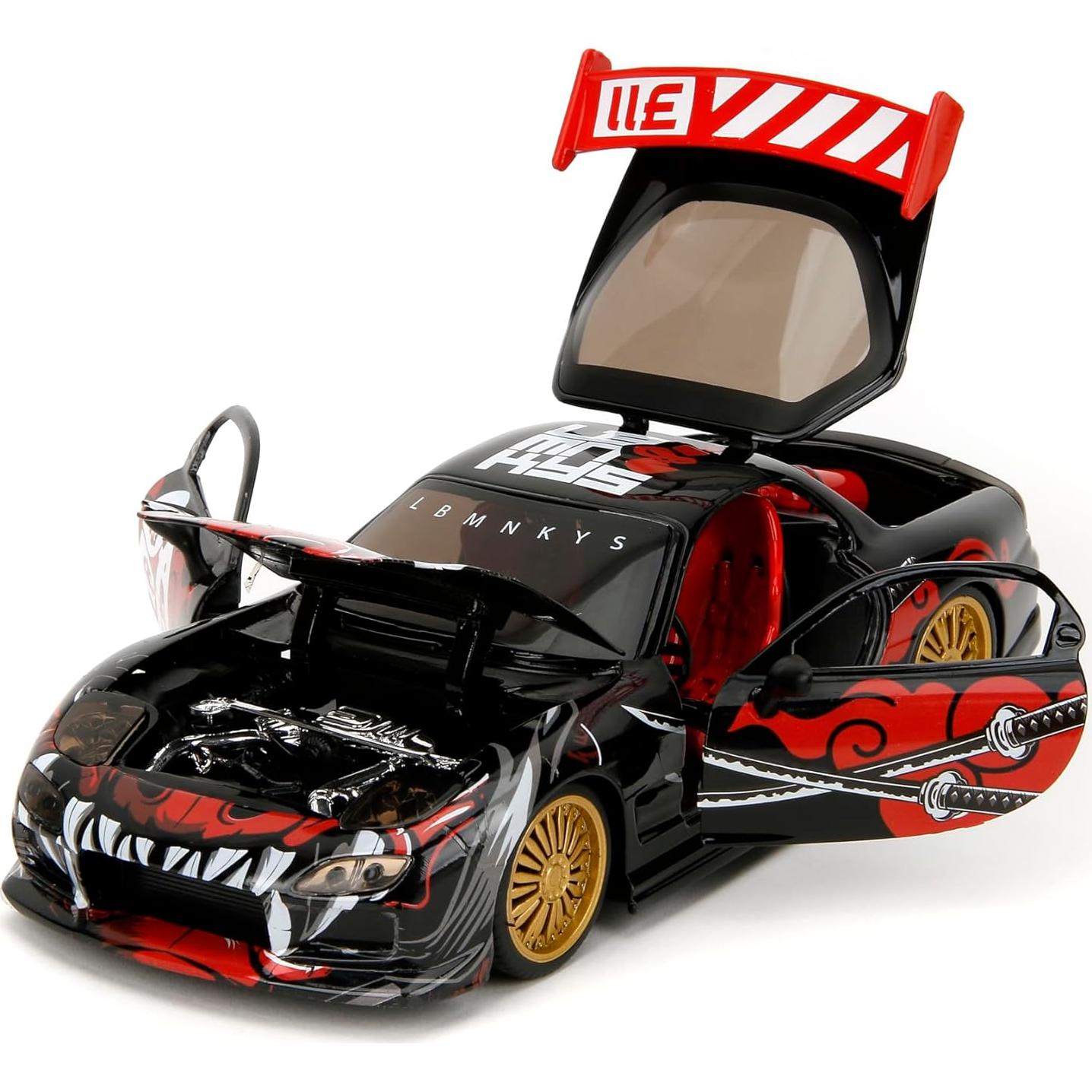 Jada Toys Mazda RX-7 1993 con figura Saru - 1:24 metal