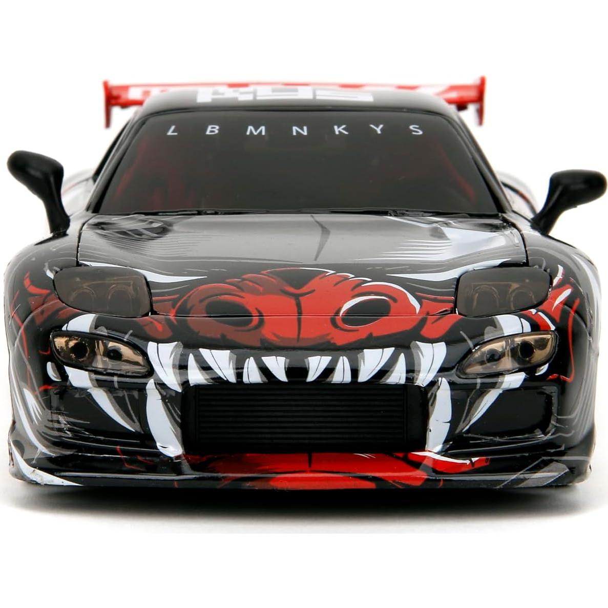 Jada Toys Mazda RX-7 1993 con figura Saru - 1:24 metal