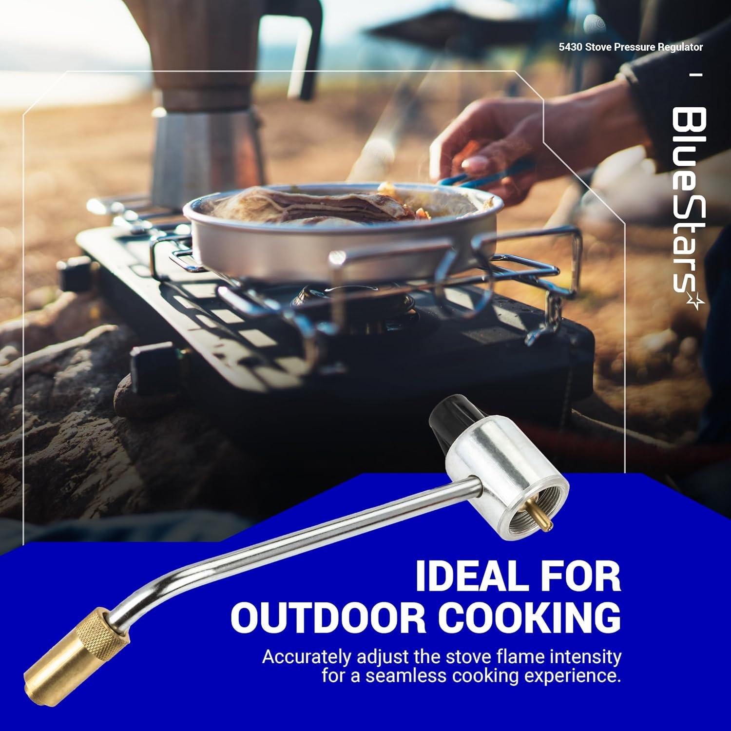 Upgraded 5430 Gas Stove Pressure Regulator Replacement for Coleman Propane Stoves Grills, Fold N Go Stove Accessories - Maintains Stable LP Gas Flow, NOT Compatible with Roadtrip LXE Grills