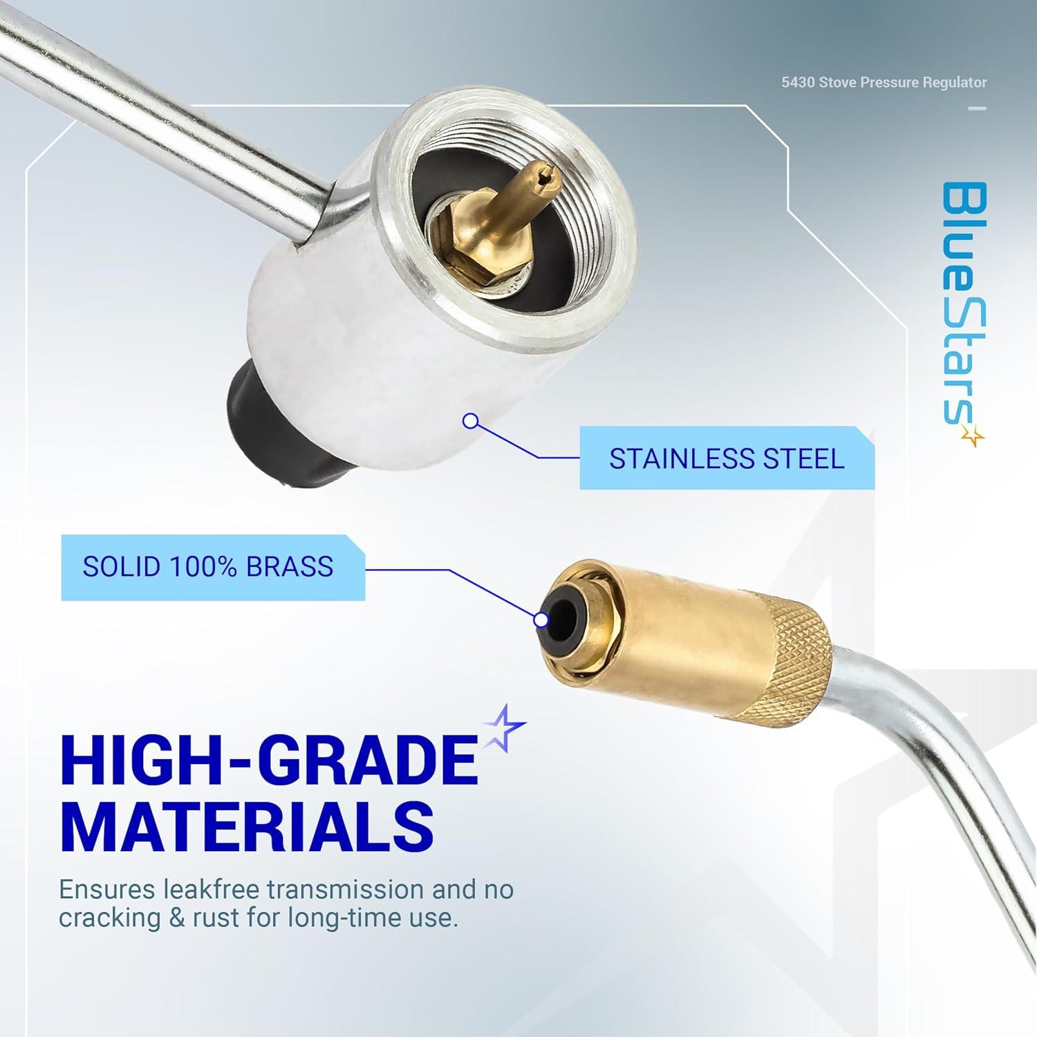 Upgraded 5430 Gas Stove Pressure Regulator Replacement for Coleman Propane Stoves Grills, Fold N Go Stove Accessories - Maintains Stable LP Gas Flow, NOT Compatible with Roadtrip LXE Grills